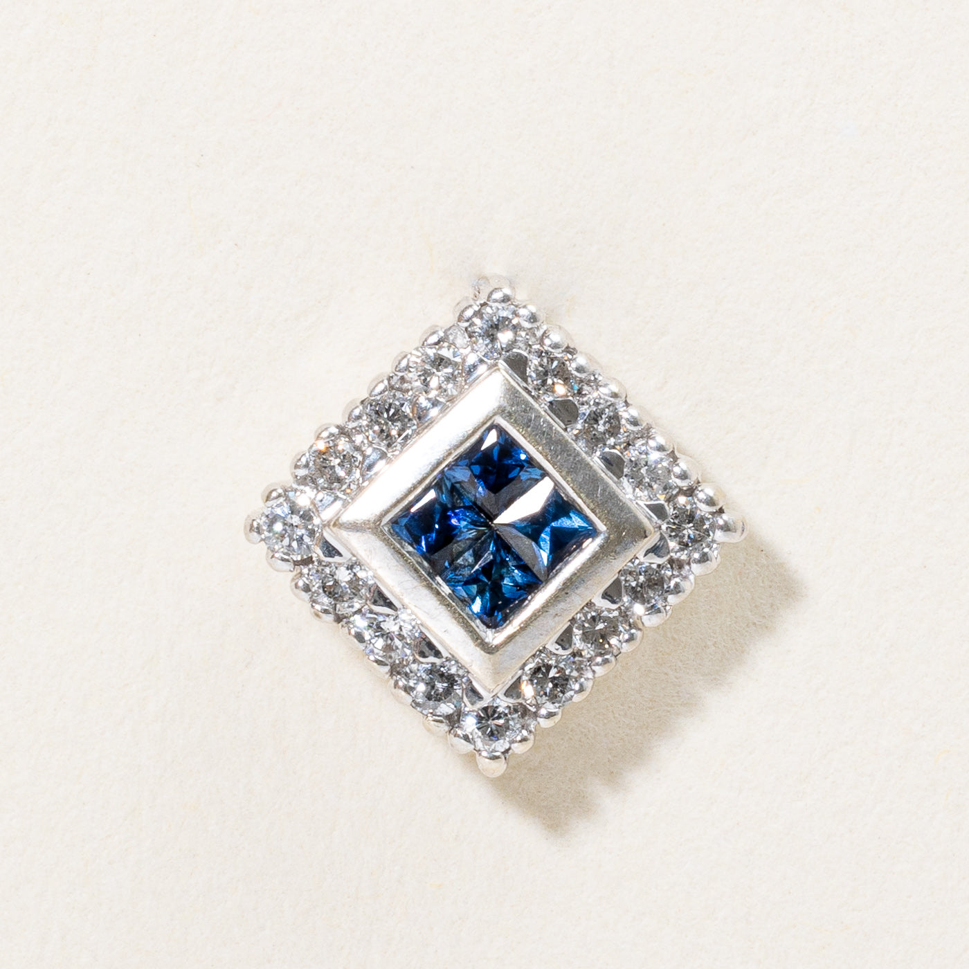 Sapphire & Diamond Pendant | 0.18ctw, 0.16ctw |