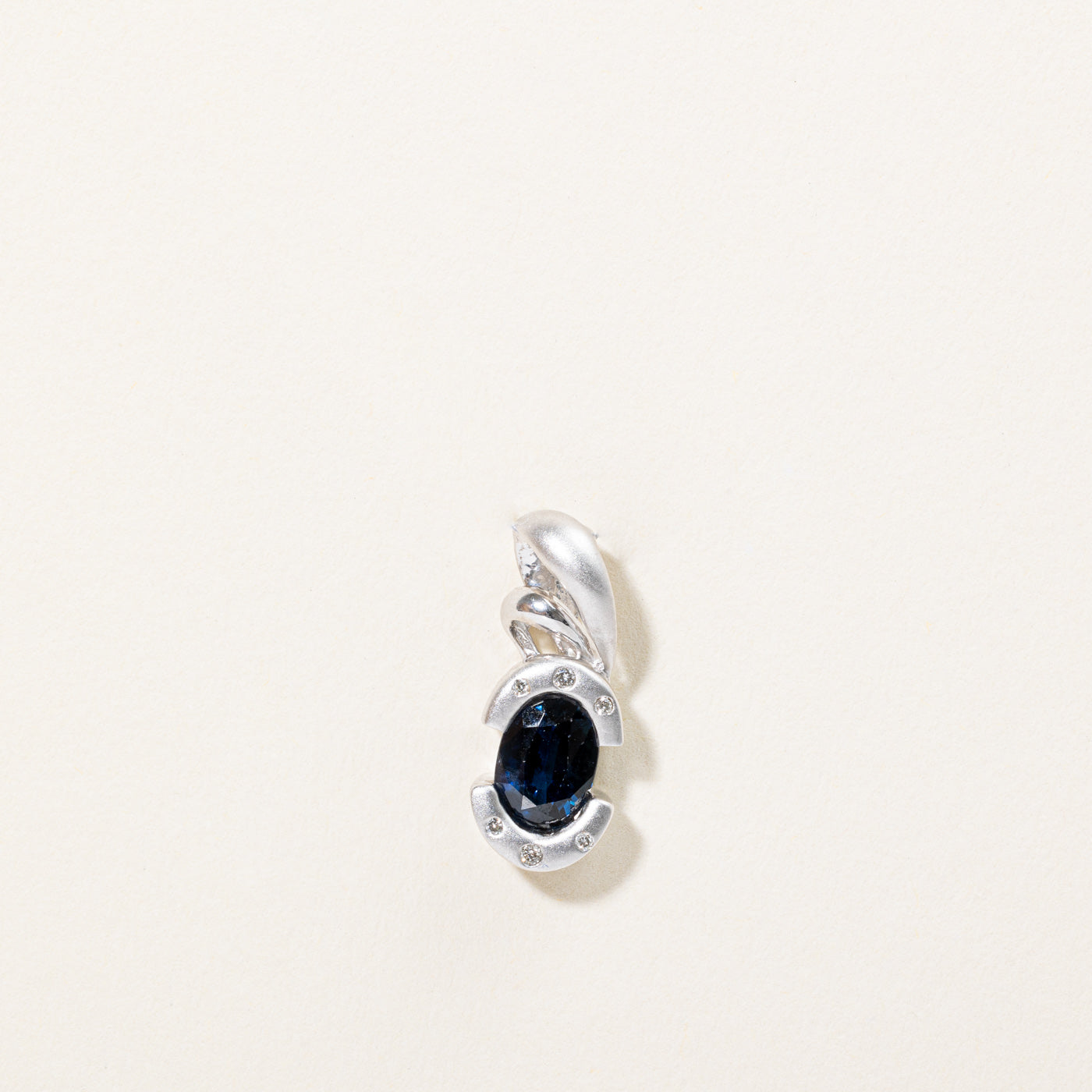 Sapphire & Diamond Pendant | 1.20ct, 0.03ctw |