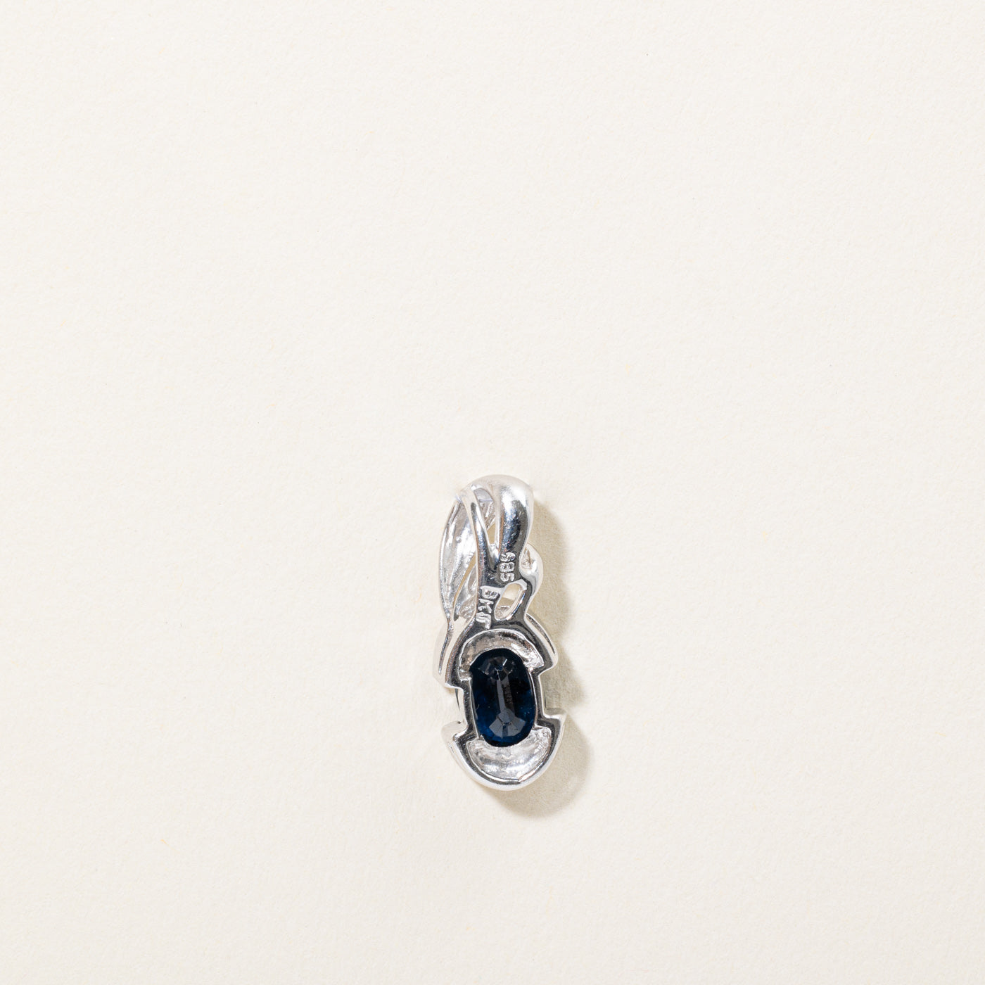 Sapphire & Diamond Pendant | 1.20ct, 0.03ctw |