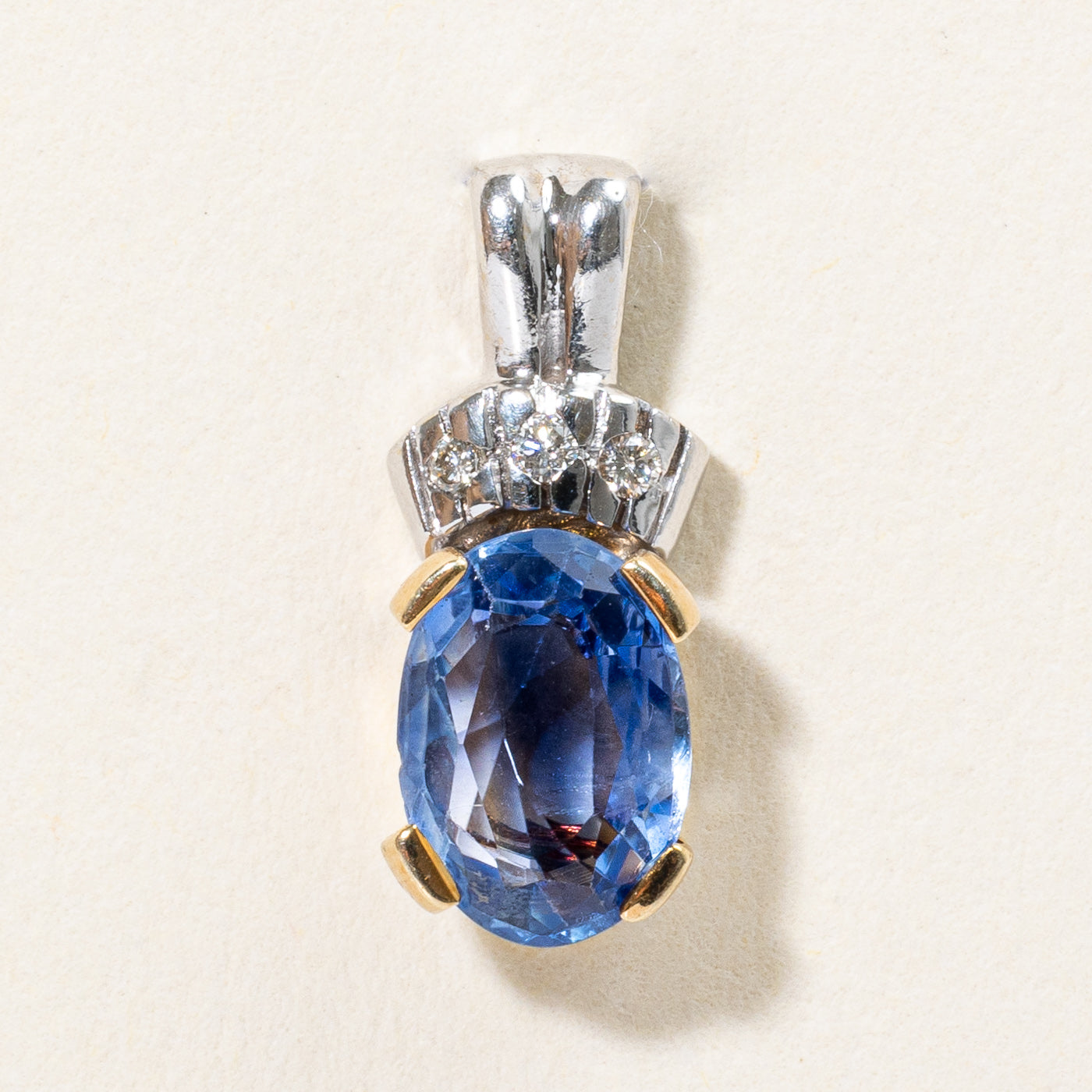 Sapphire & Diamond Pendant | 1.45ct, 0.03ctw |