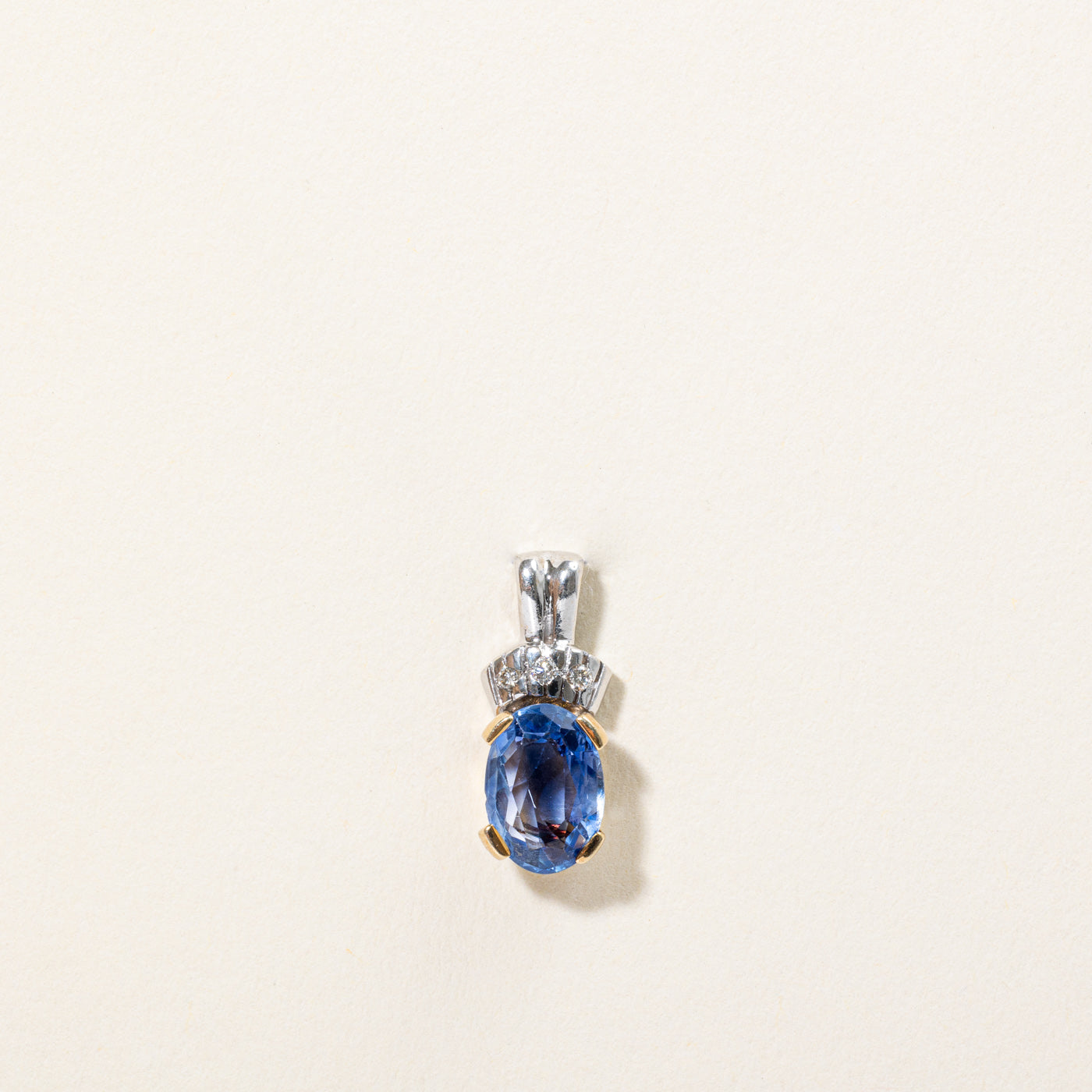 Sapphire & Diamond Pendant | 1.45ct, 0.03ctw |