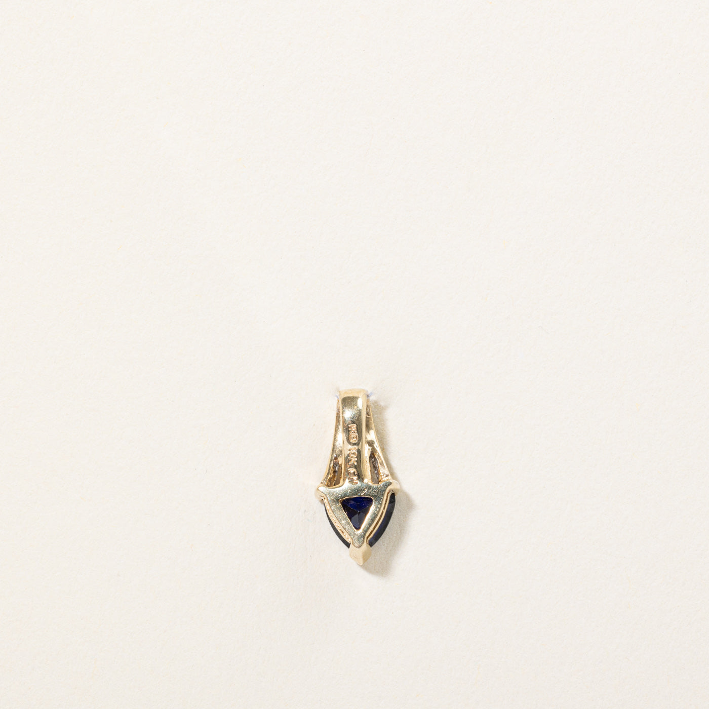 Synthetic Sapphire & Natural Diamond Pendant | 0.80ct, 0.01ct |