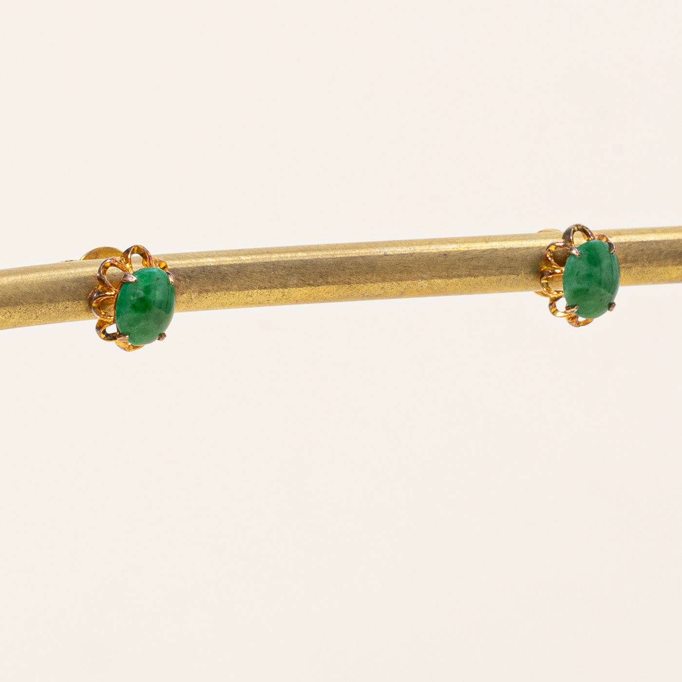 Jadeite Stud Earrings | 0.64ctw |