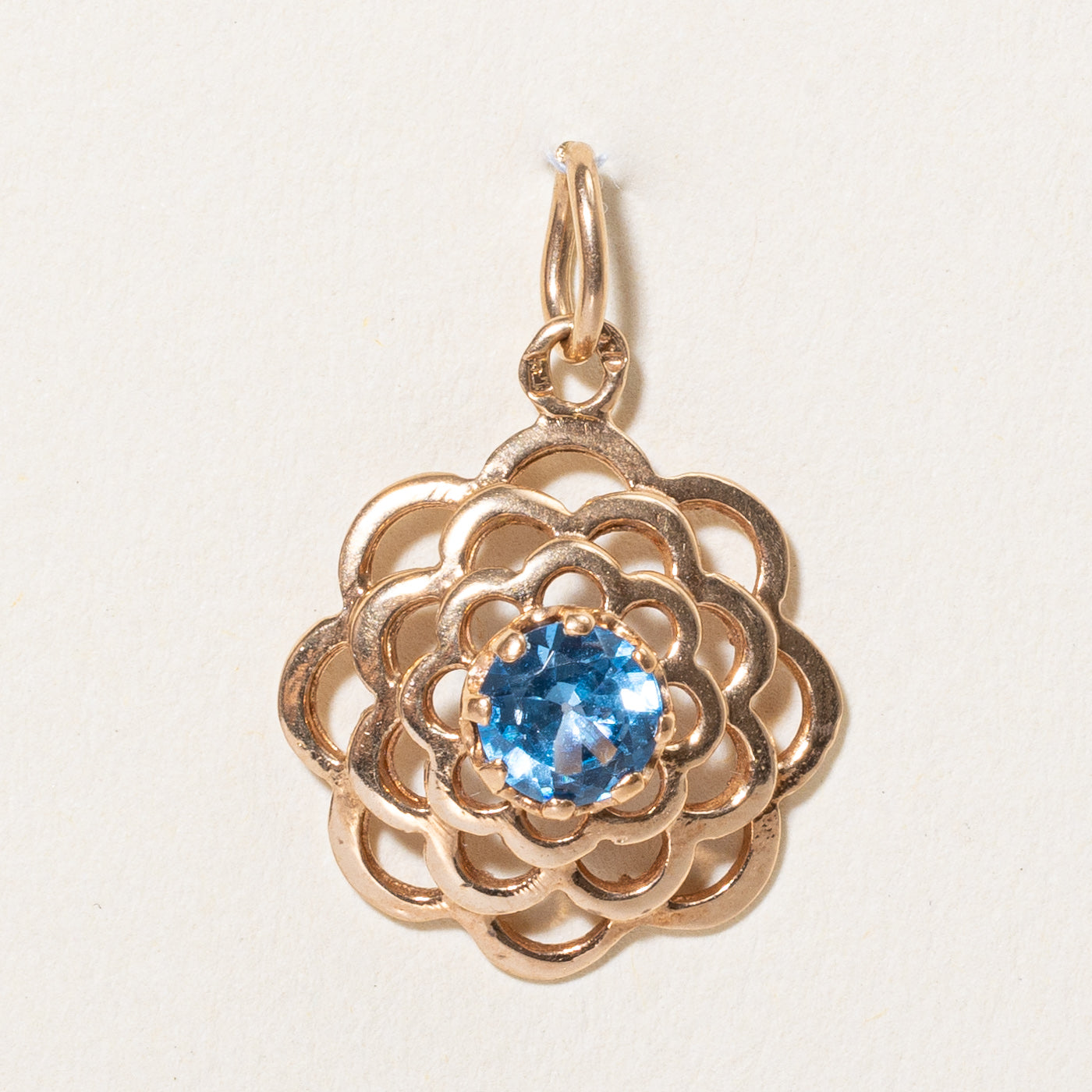 Synthetic Blue Spinel Pendant | 0.33ct |