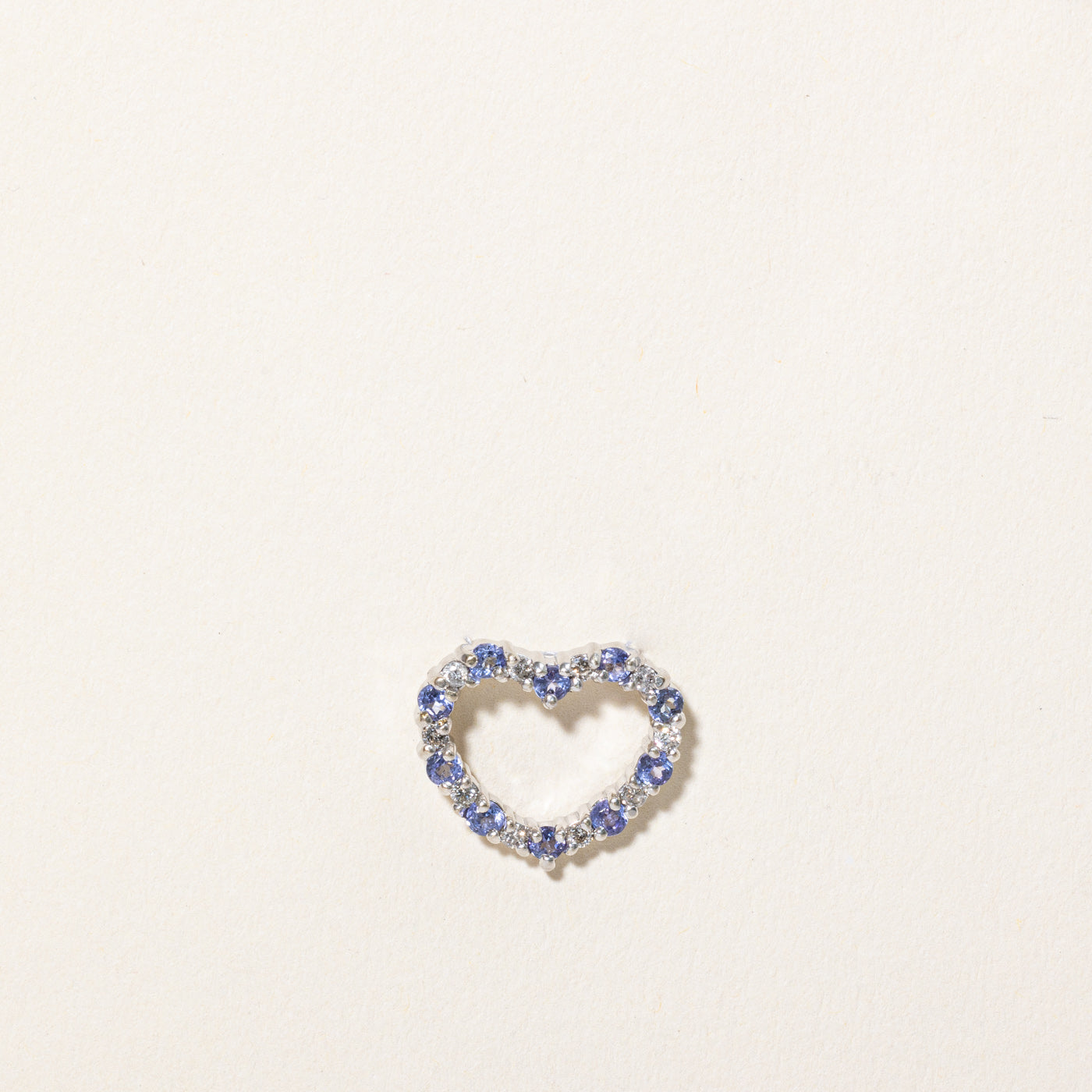 Tanzanite & Diamond Heart Pendant | 0.27ctw, 0.10ctw |