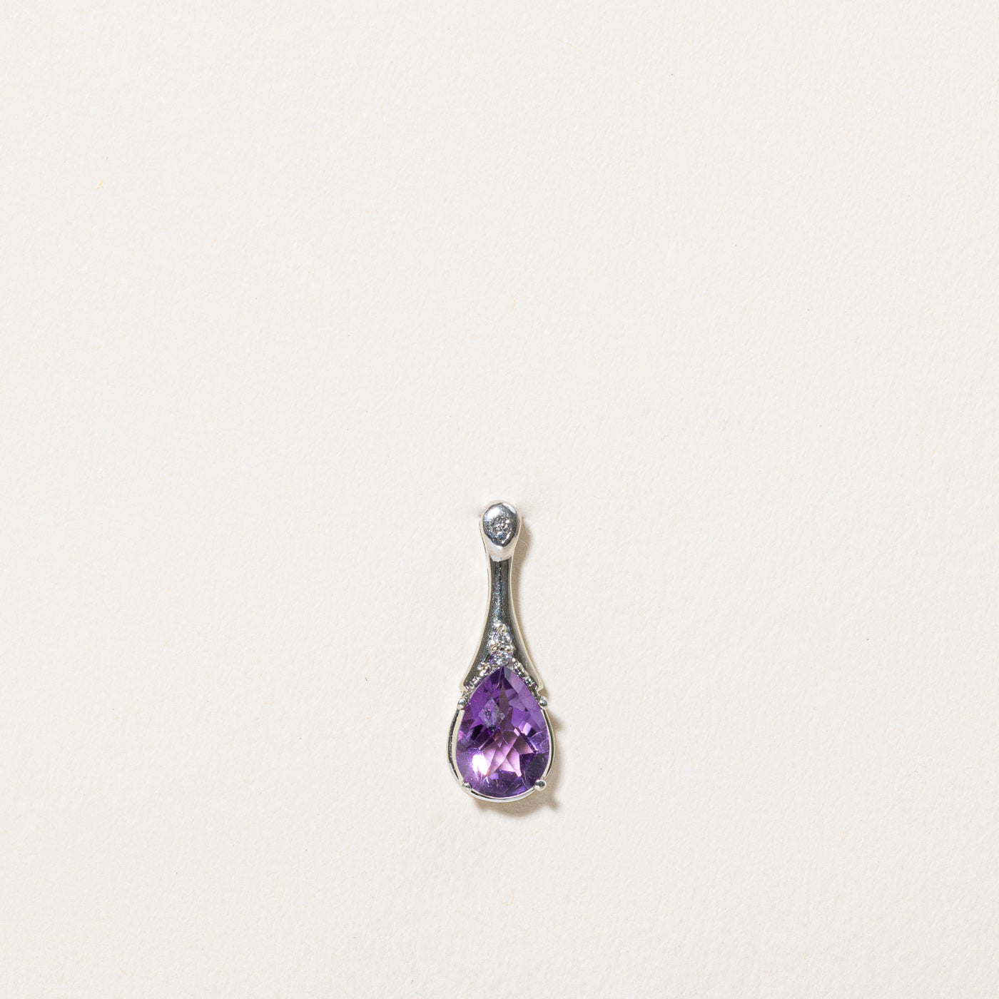 Amethyst & Diamond Pendant | 1.00ct, 0.02ctw |