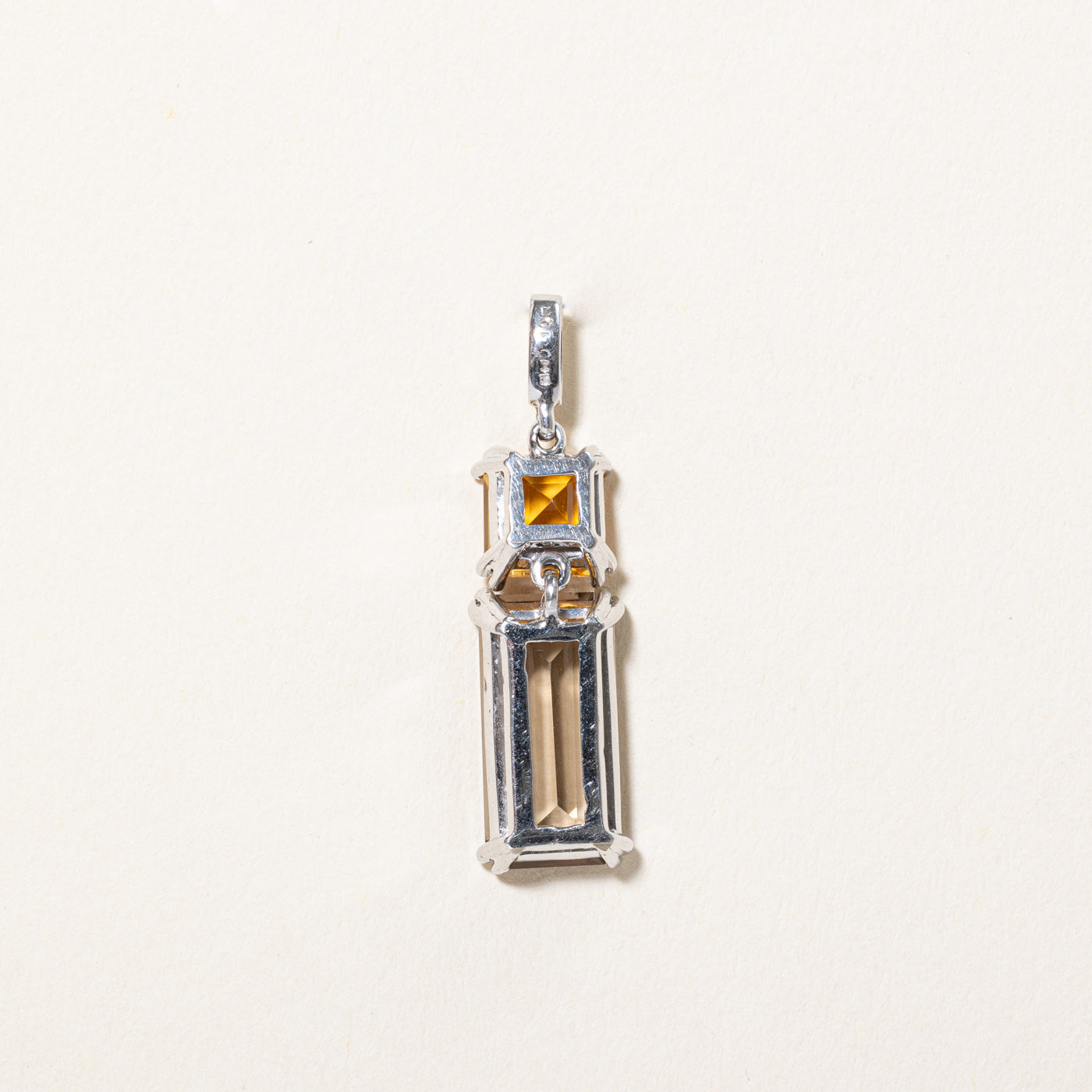 Smoky Quartz & Citrine Pendant | 4.75ct, 1.55ct |