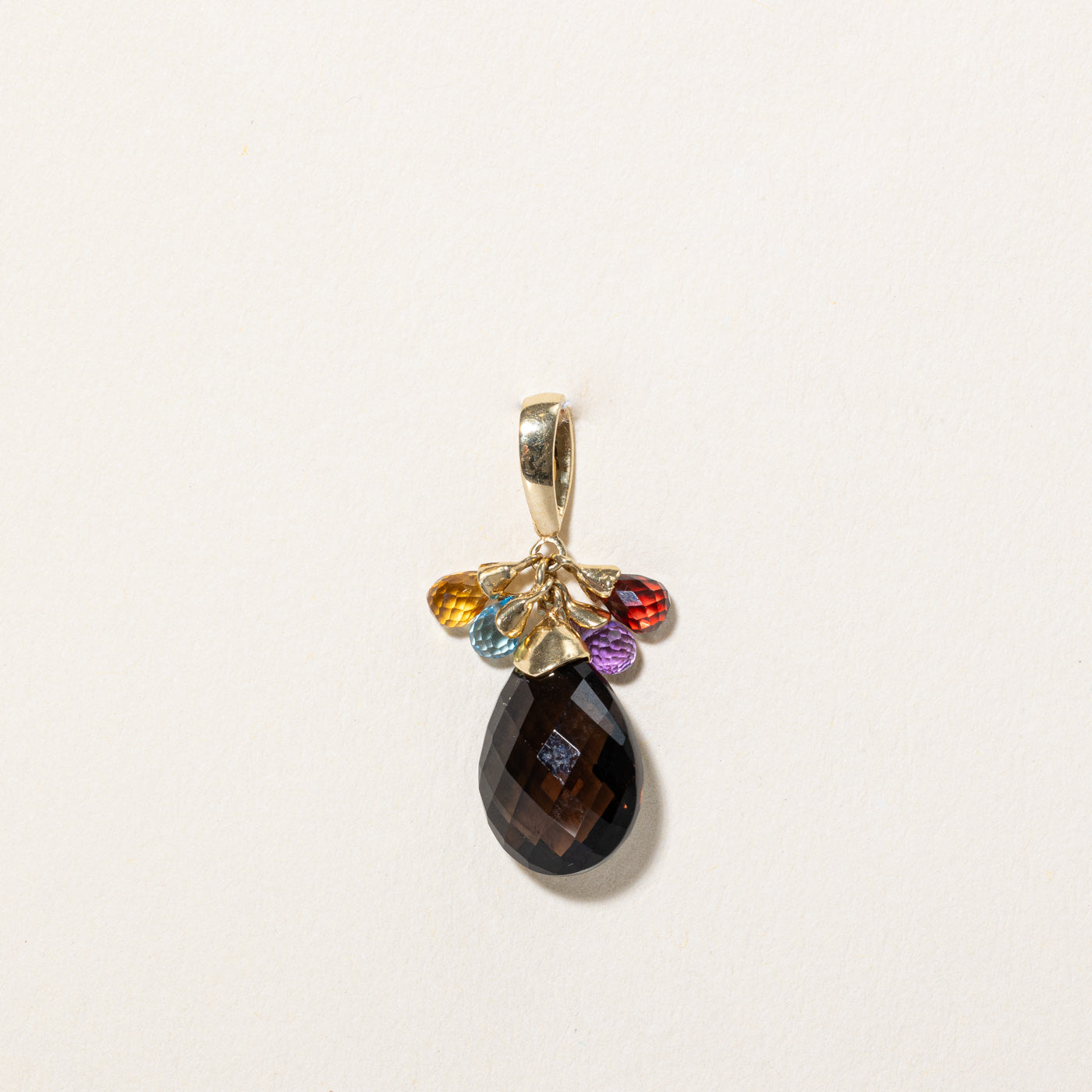 Multi Gemstone Drop Pendant | 7.65ctw |