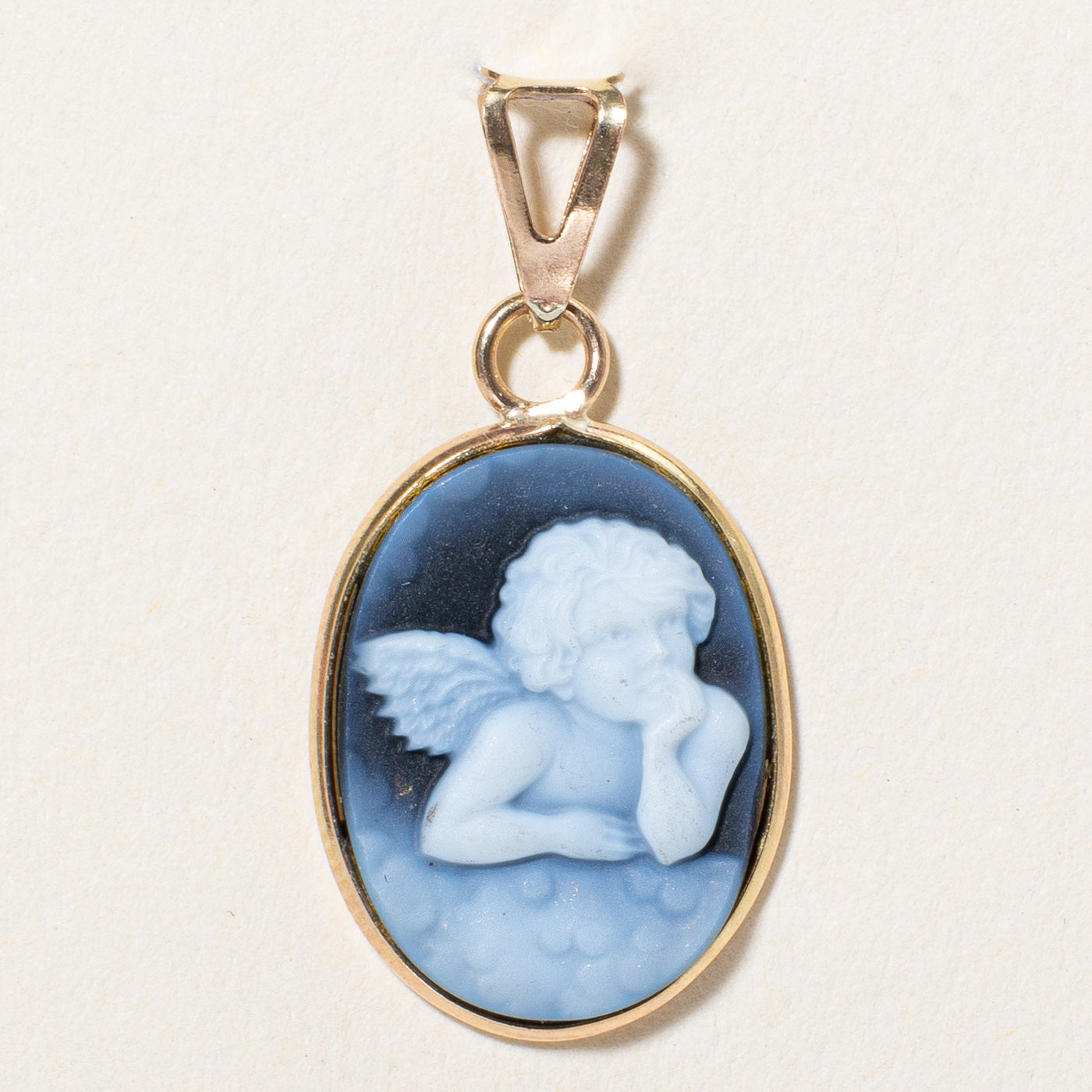 Italian Cherub Cameo Agate Pendant | 4.00ct |