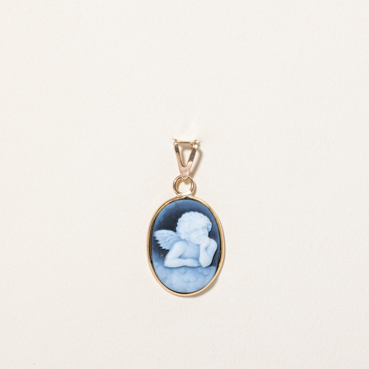 Italian Cherub Cameo Agate Pendant | 4.00ct |