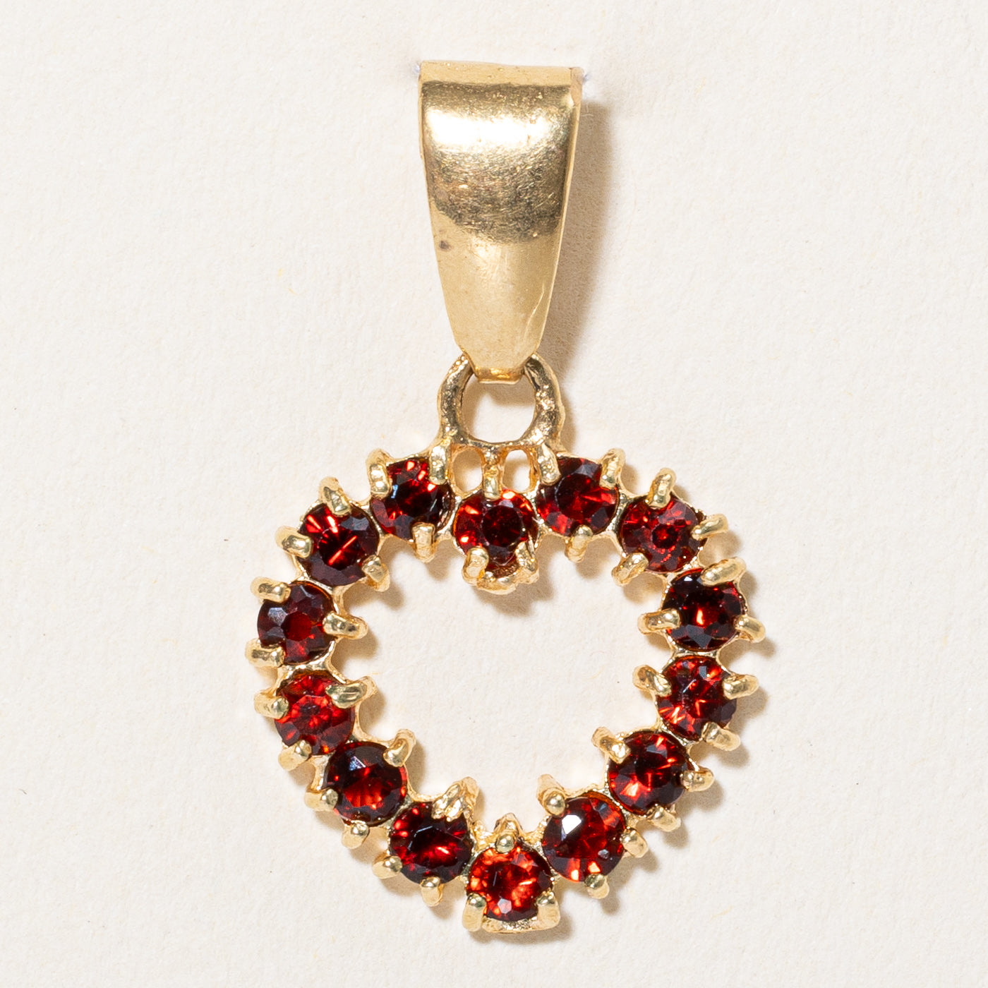 Pendentif Cœur en Grenat | 0,70 ct |
