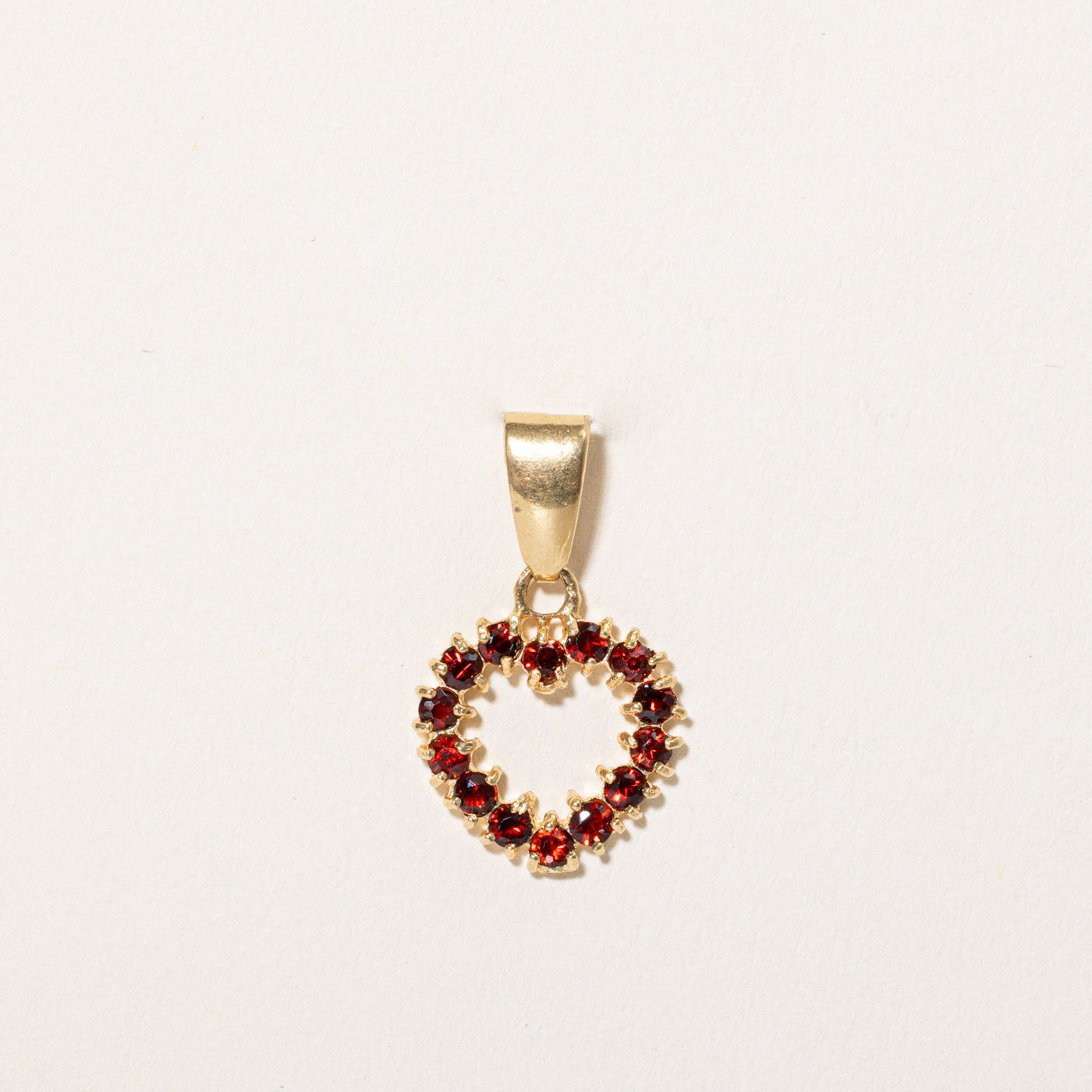 Pendentif Cœur en Grenat | 0,70 ct |