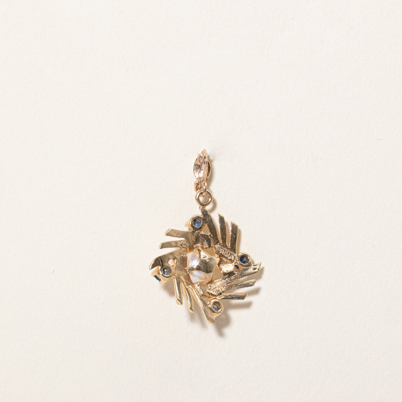 Pearl & Sapphire Pendant | 0.14ctw |