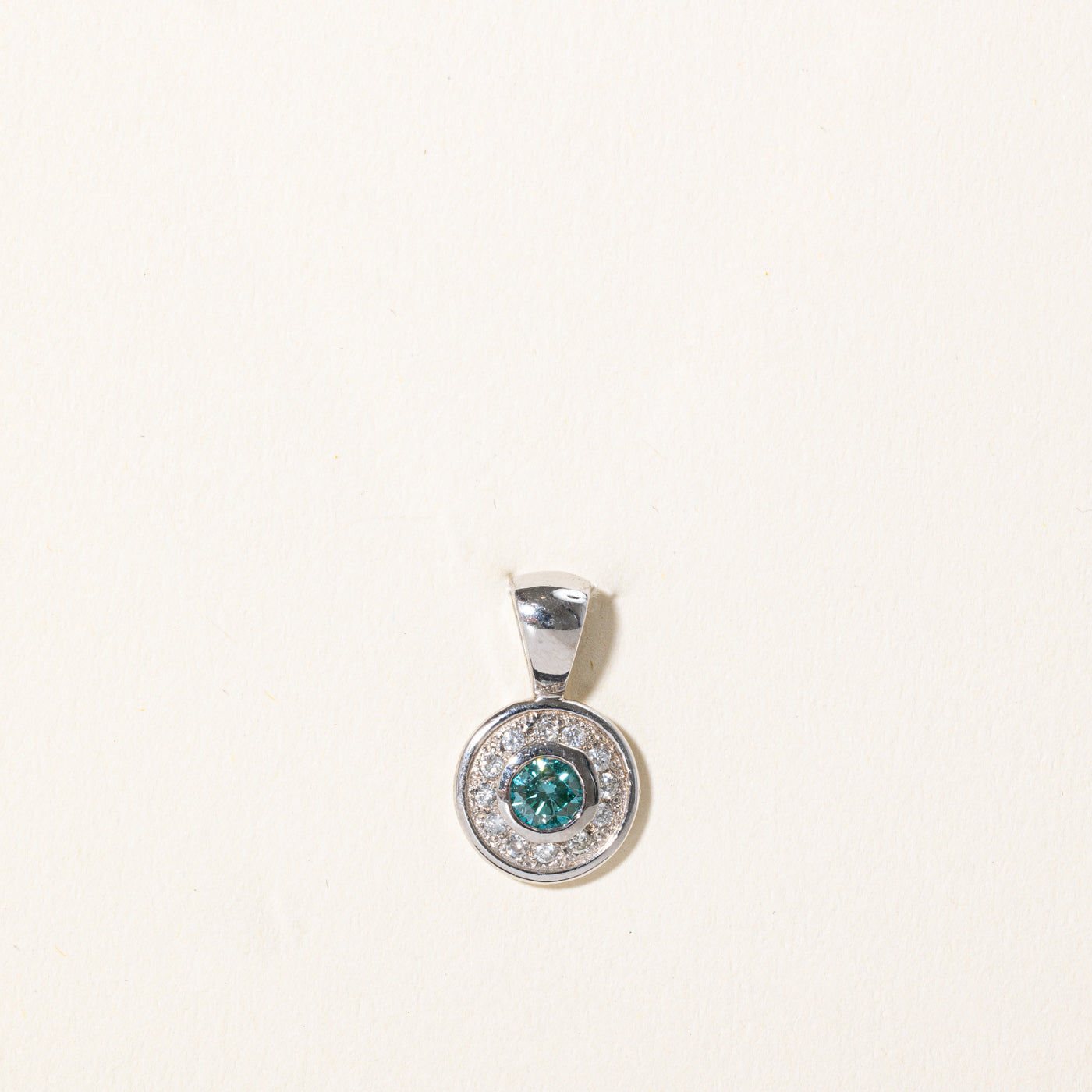 Blue & White Diamond Pendant