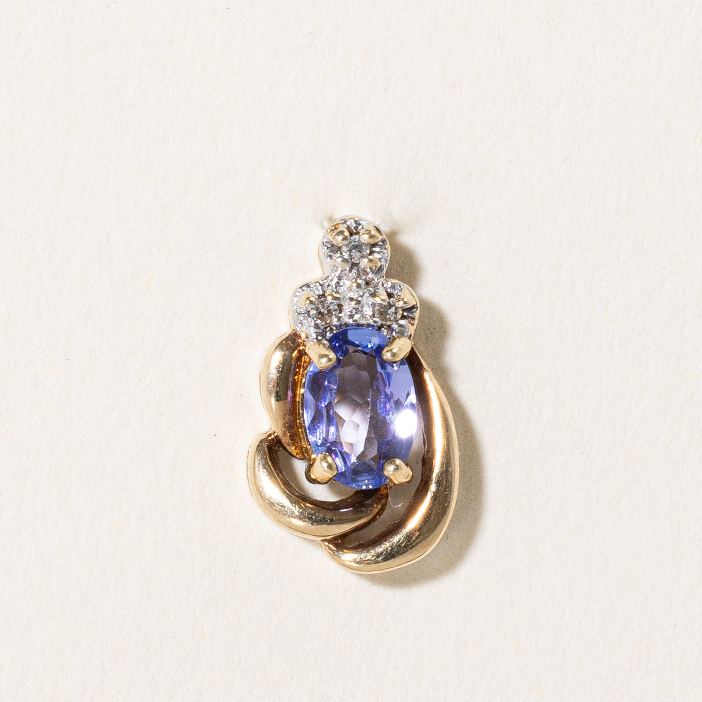 Tanzanite & Diamond Pendant | 0.30ct, 0.01ctw |