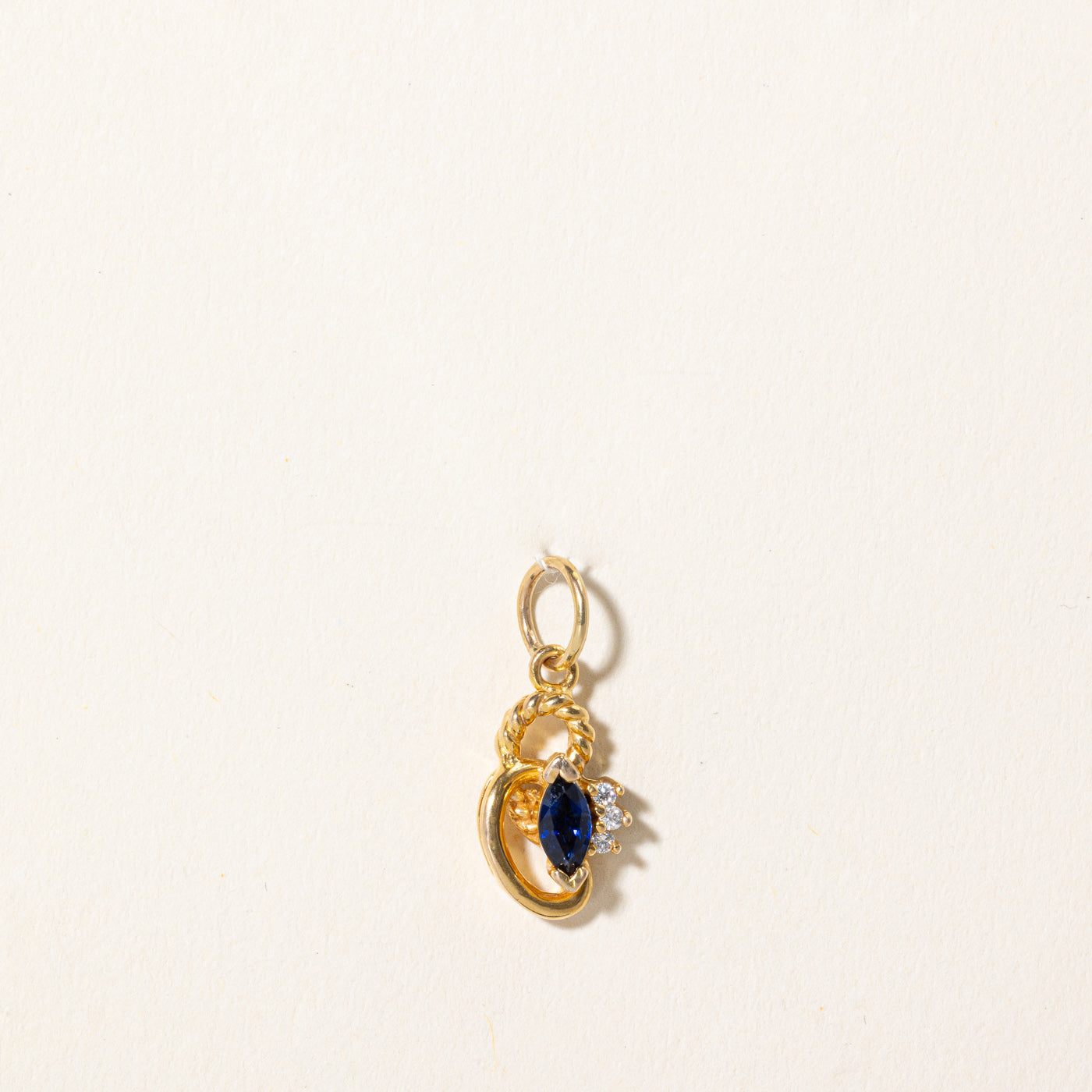 Sapphire & Diamond Pendant | 0.25ct, 0.03ctw |