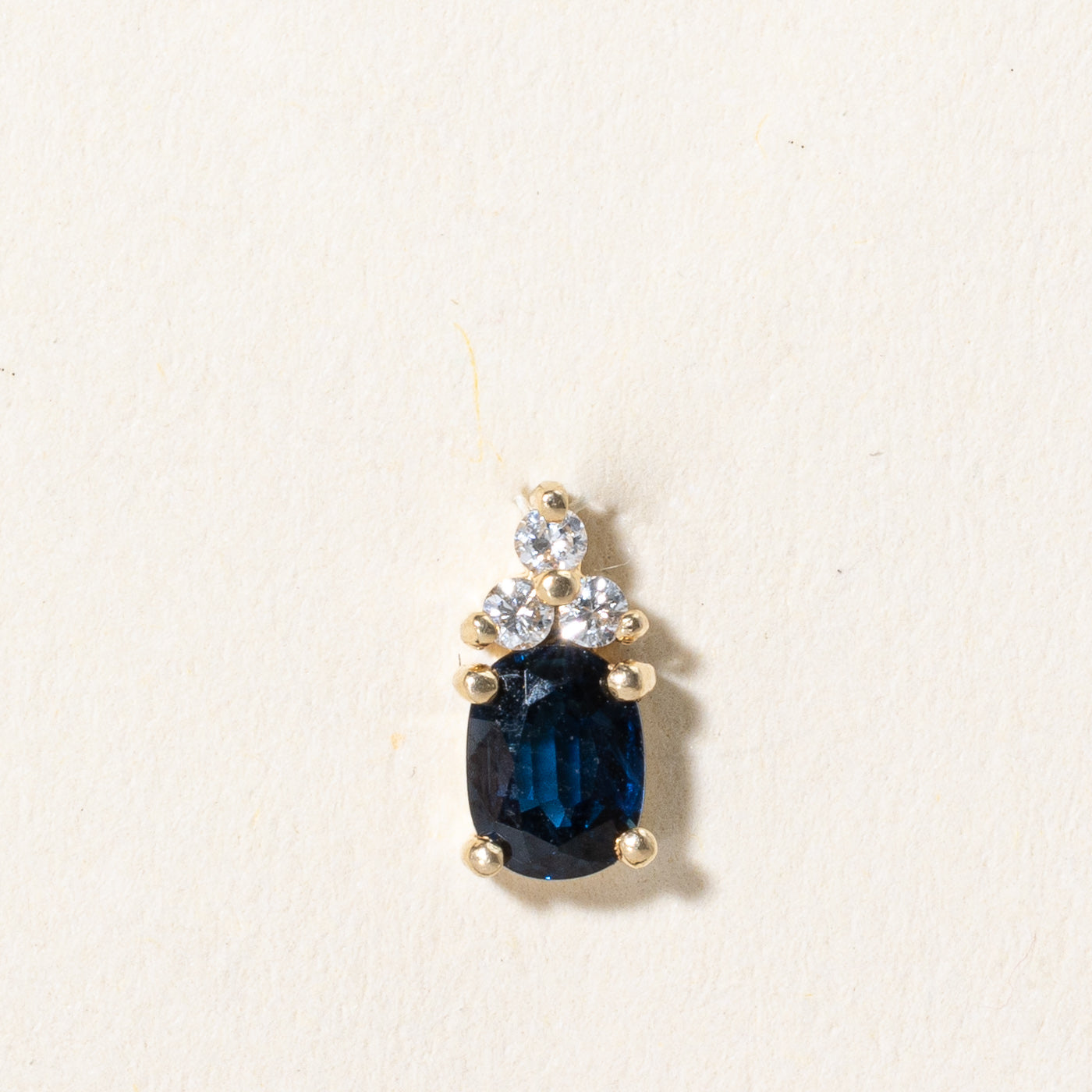 Sapphire & Diamond Pendant | 0.42ct, 0.06ctw |