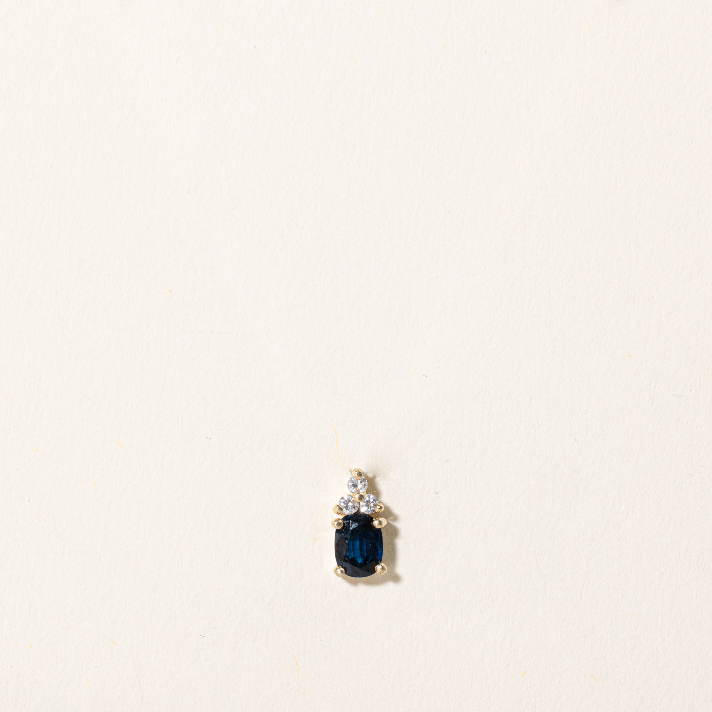 Sapphire & Diamond Pendant | 0.42ct, 0.06ctw |