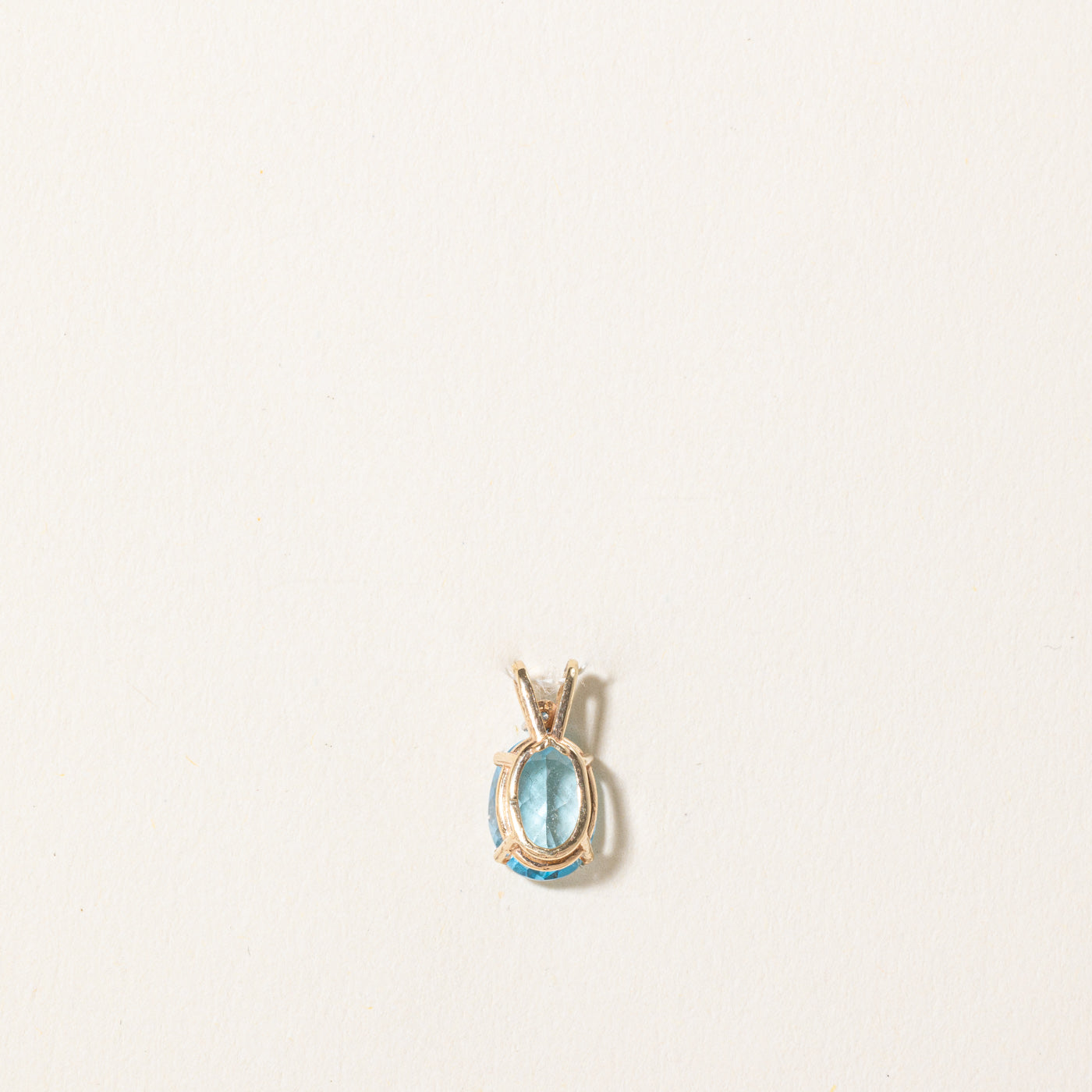 Blue Topaz & Diamond Pendant | 1.00ct, 0.02ct |