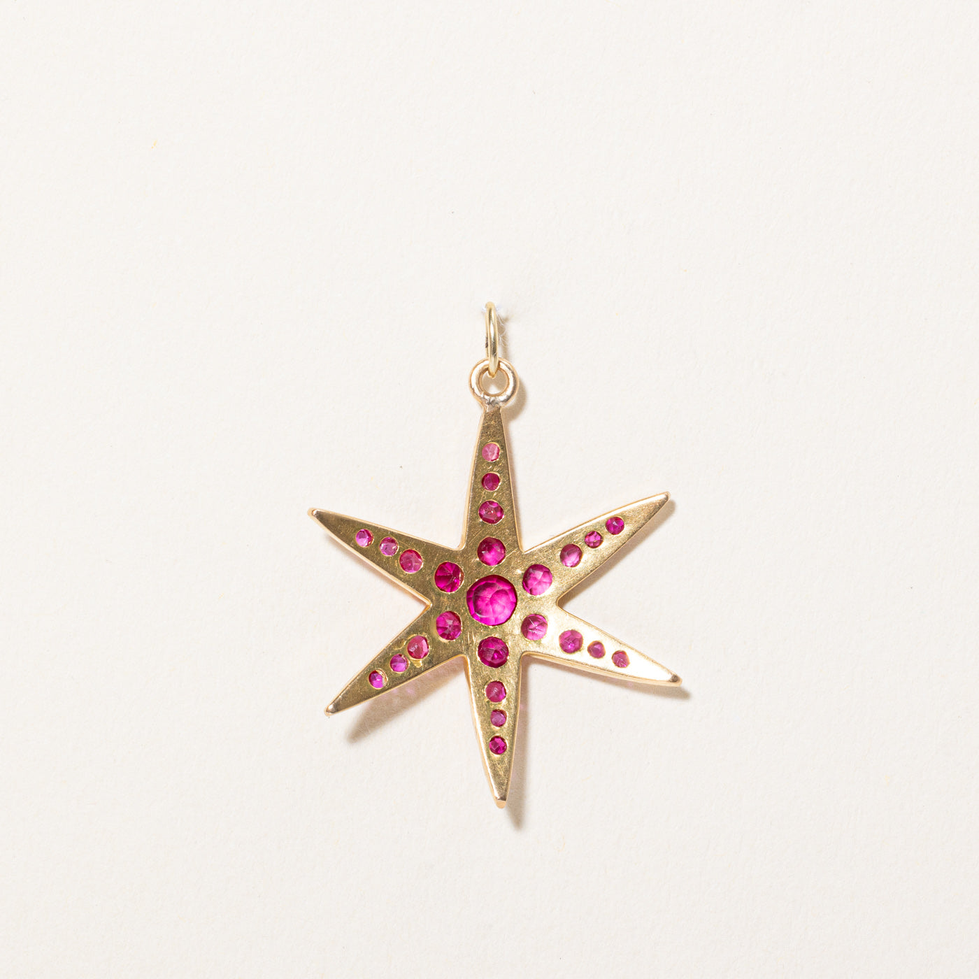 Natural & Synthetic Ruby Star Pendant | 1.20ctw |