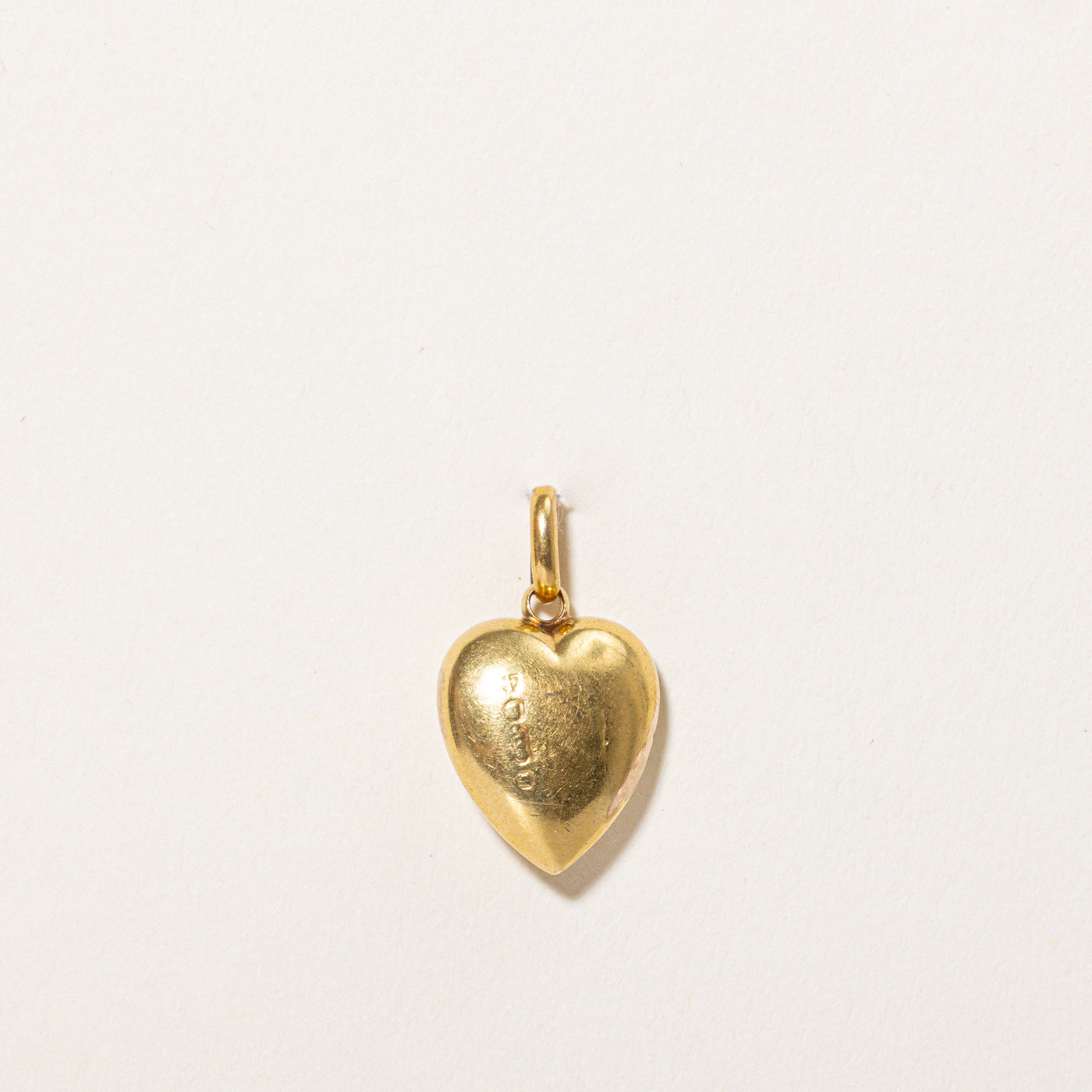 1896 Rose Cut Diamond & Pearl Heart Pendant | 0.04ctw |