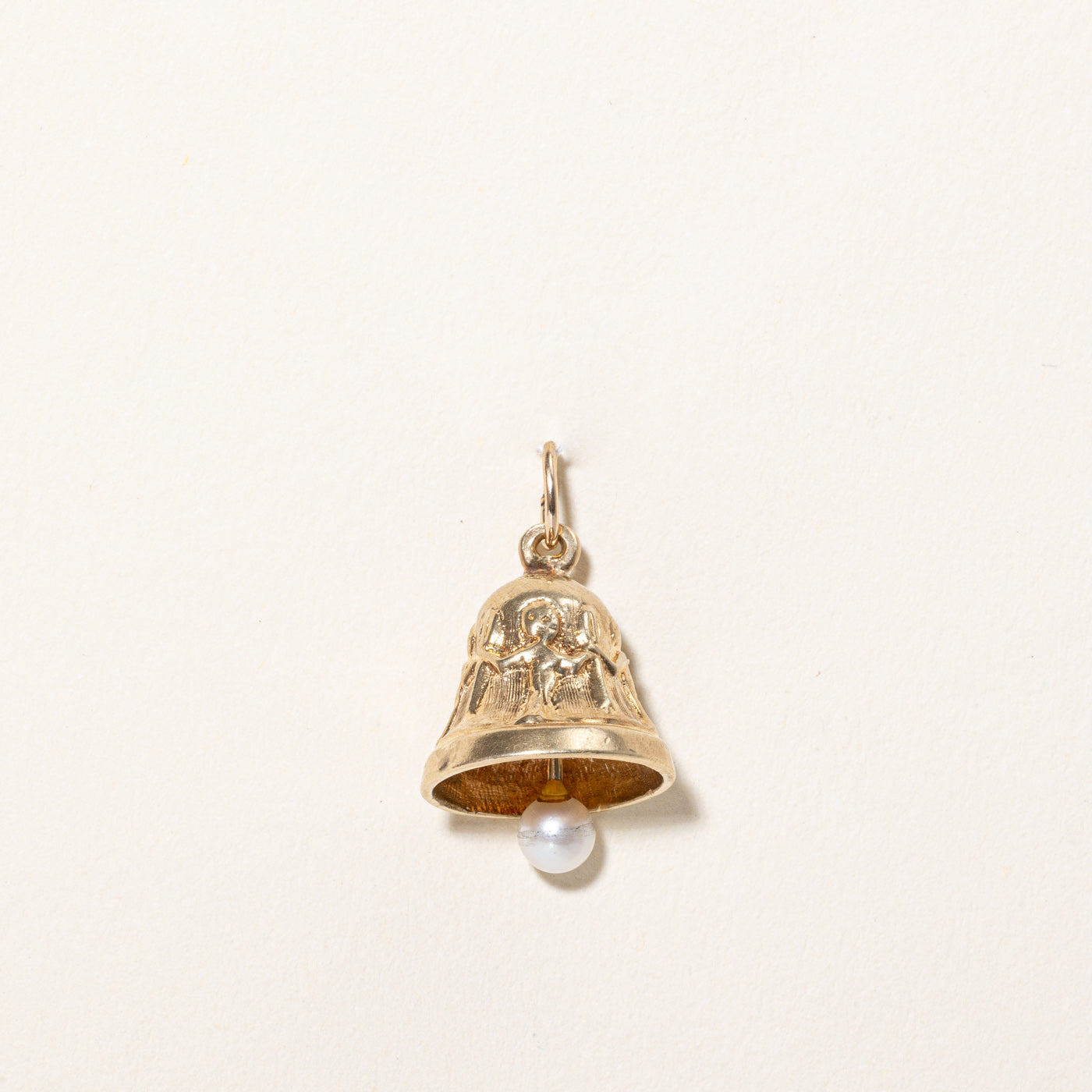 White Pearl Bell Charm