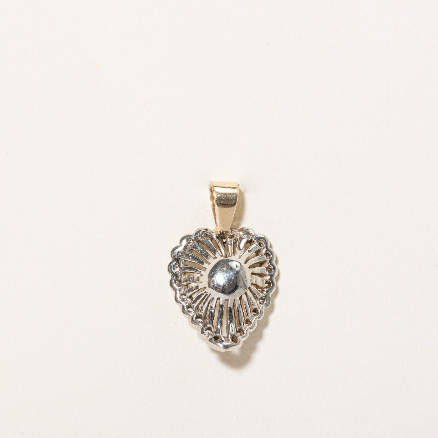 Pearl & Diamond Heart Pendant | 0.15ctw |
