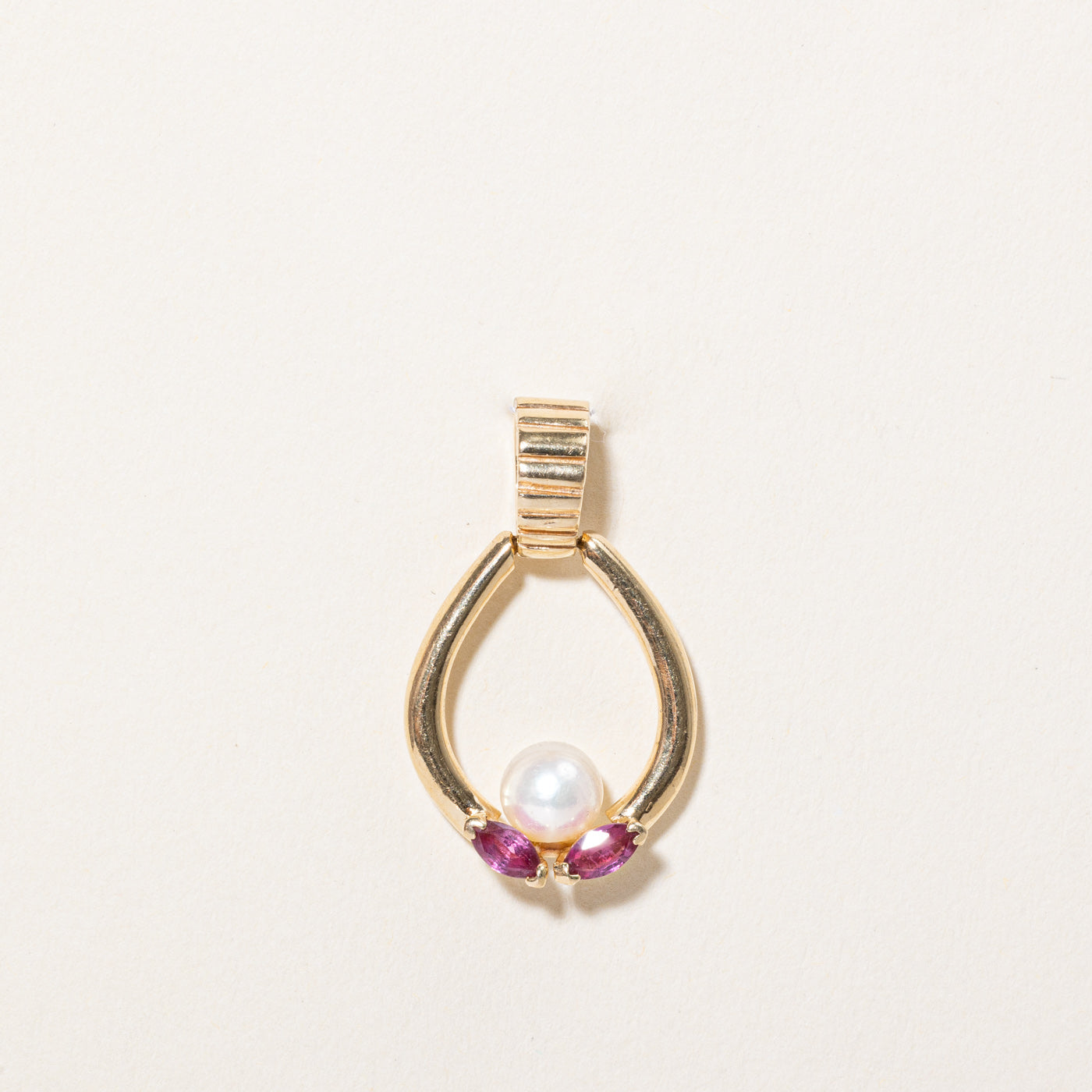 Ruby & Pearl Pendant | 0.24ctw |
