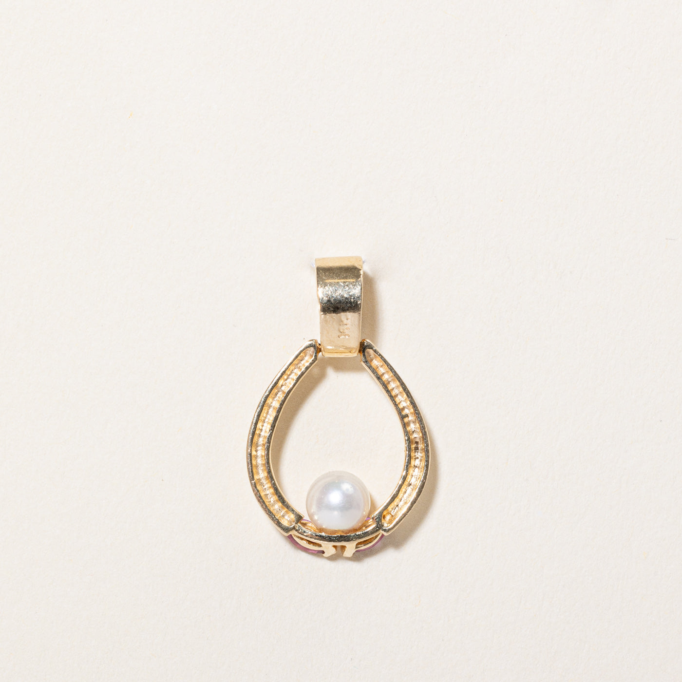 Ruby & Pearl Pendant | 0.24ctw |