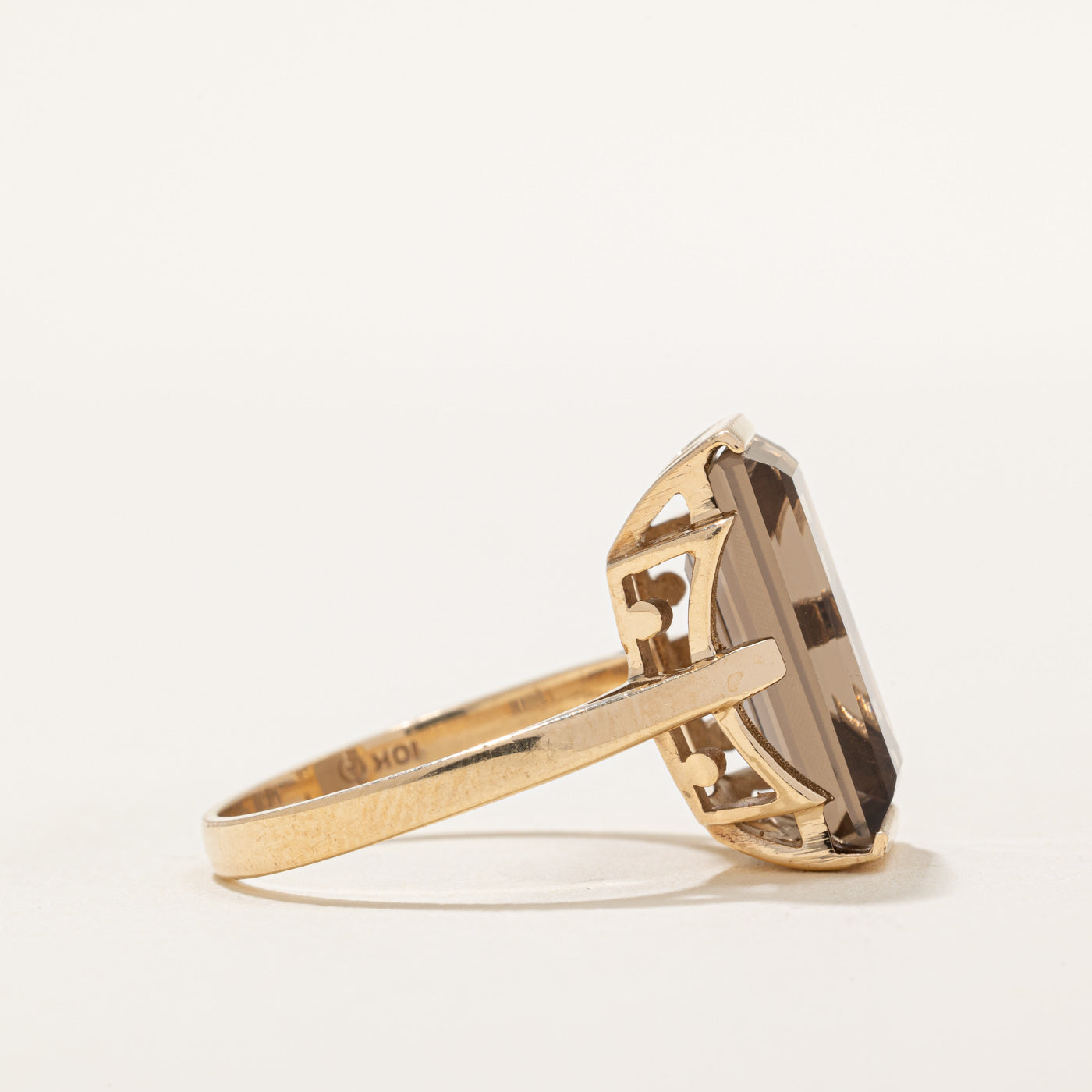 Smoky Quartz Cocktail Ring | 7.50ct | SZ 8.25 |