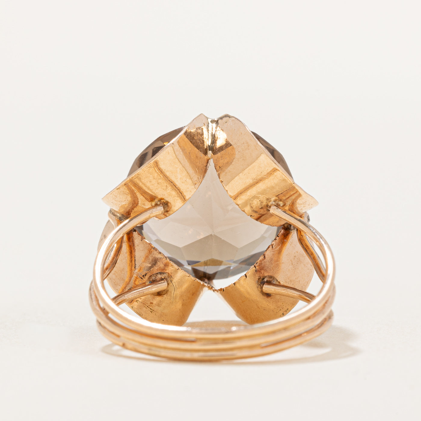 Smoky Quartz Cocktail Ring | 7.15ct | SZ 6.25 |