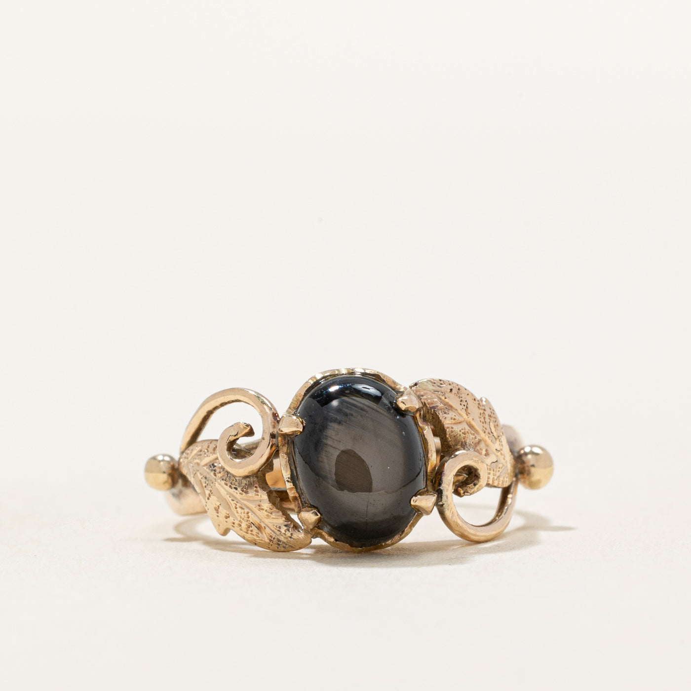 Black Star Sapphire Ring | 2.15ct | SZ 4 |