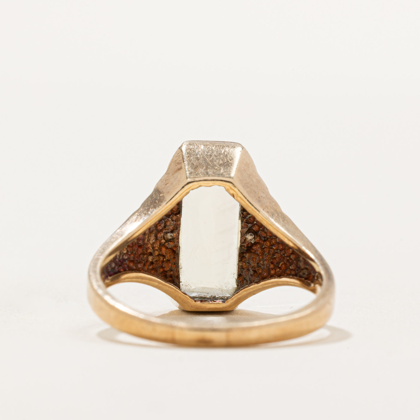 Quartz & Diamond Tapered Ring | 1.75ct, 0.04ctw | SZ 7.75 |