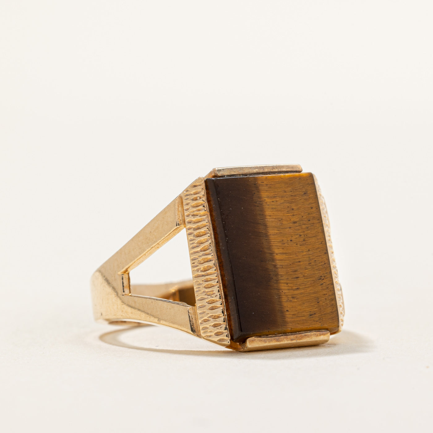 Tiger's Eye Cocktail Ring | 4.50ct | SZ 8.5 |