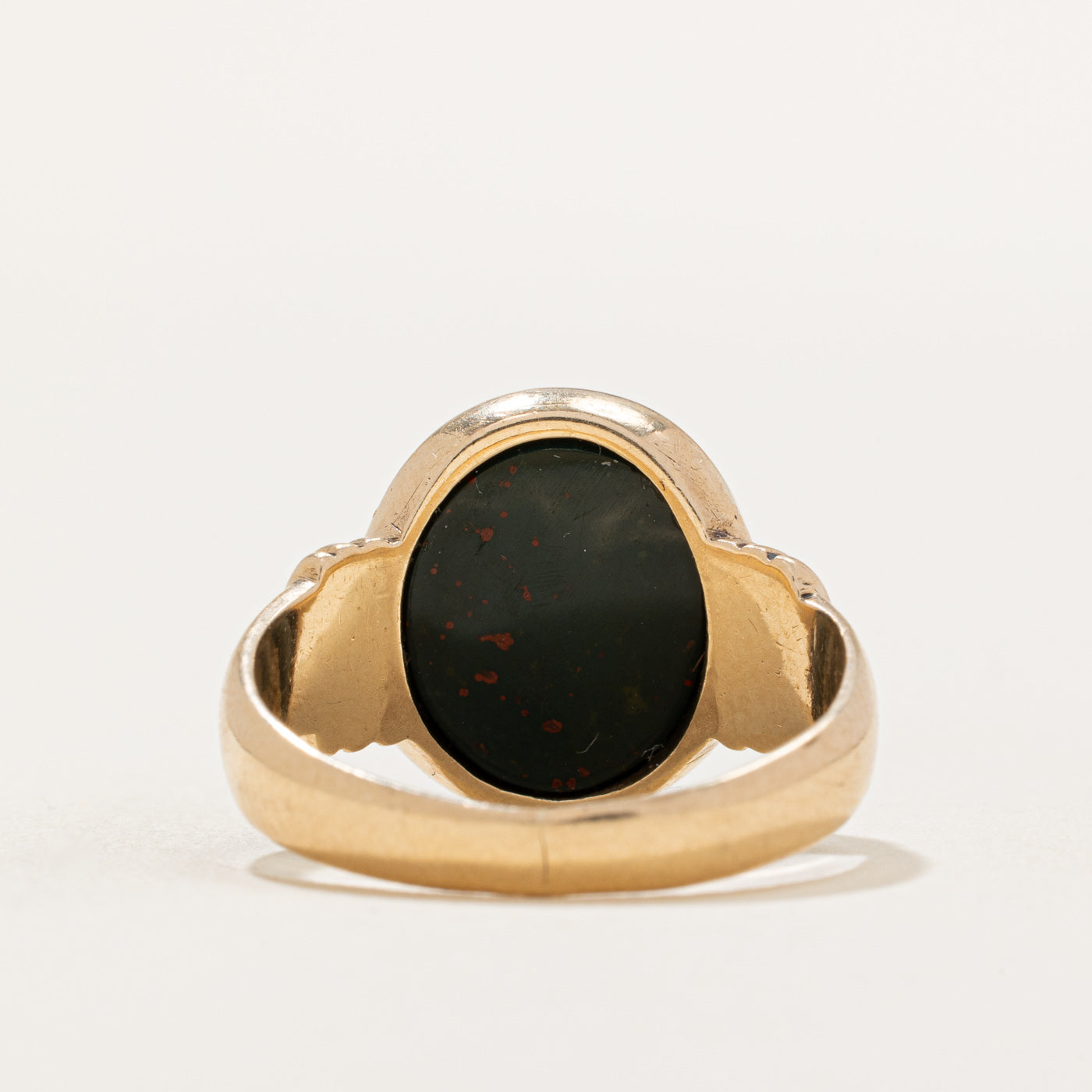 Bloodstone Signet Ring | 3.20ct | SZ 7.75 |