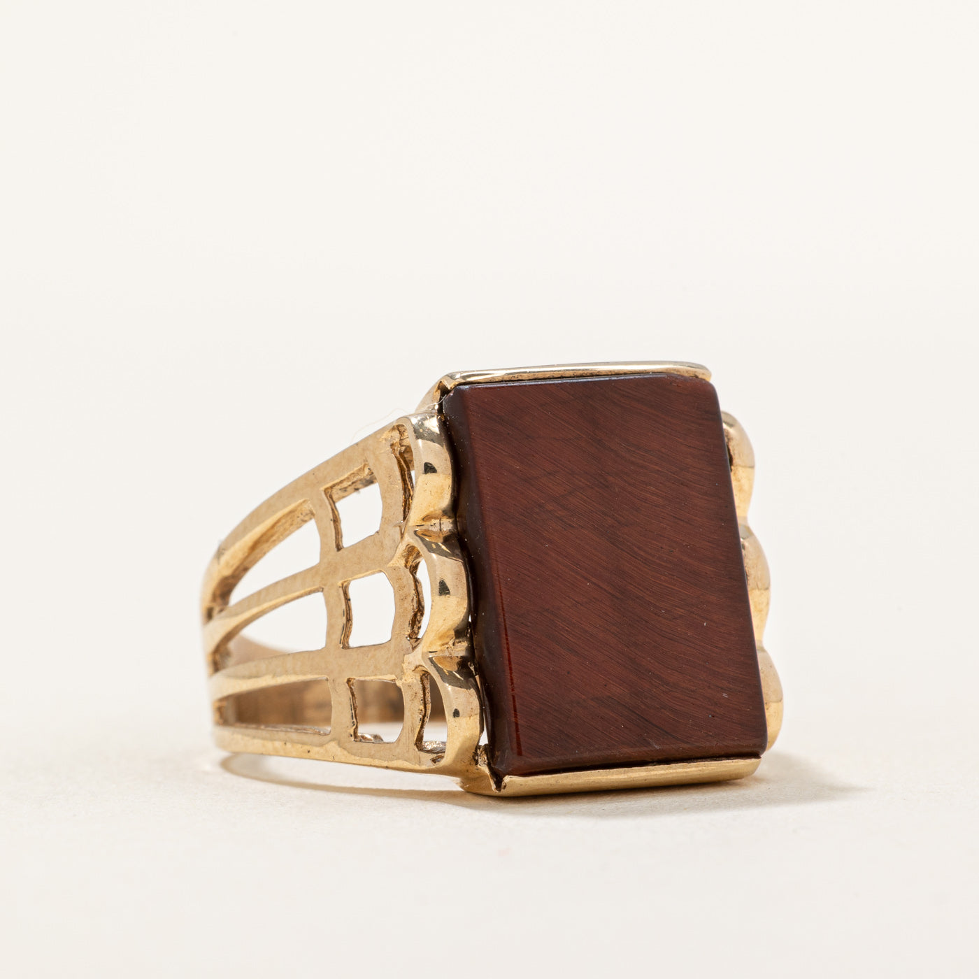 Red Tiger's Eye Cocktail Ring | 6.00ct | SZ 10 |