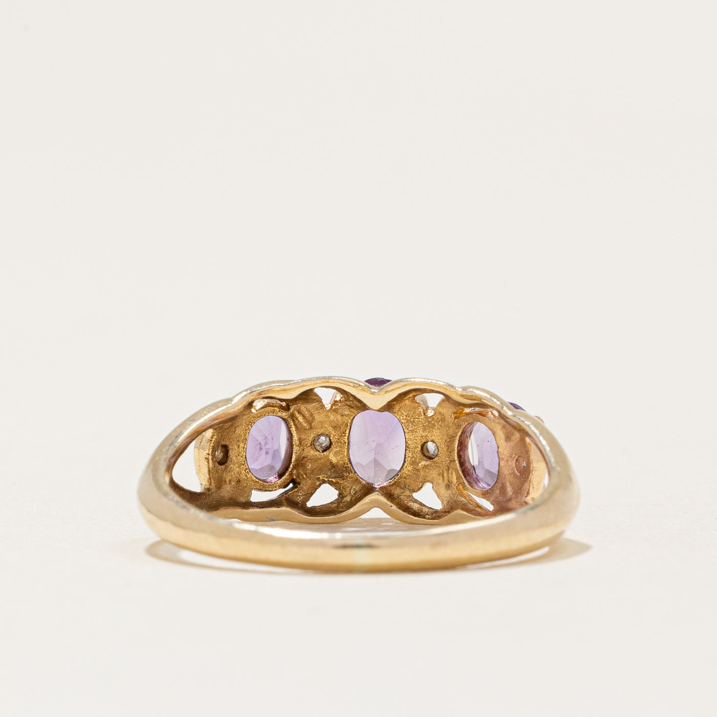 Amethyst & Diamond Ring | 0.75ctw, 0.02ctw | SZ 8 |