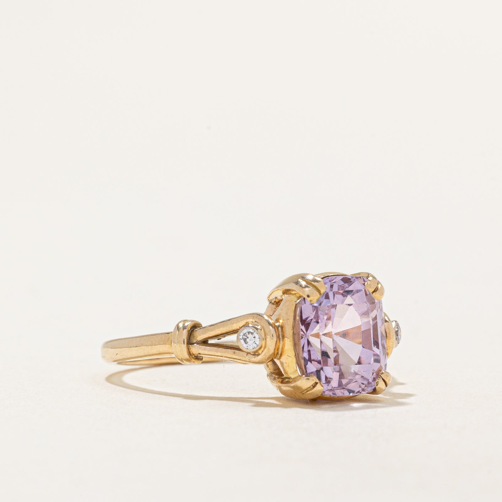 O. B. Allan' Pink Sapphire & Diamond Ring | 5.00ct | SZ 10 |