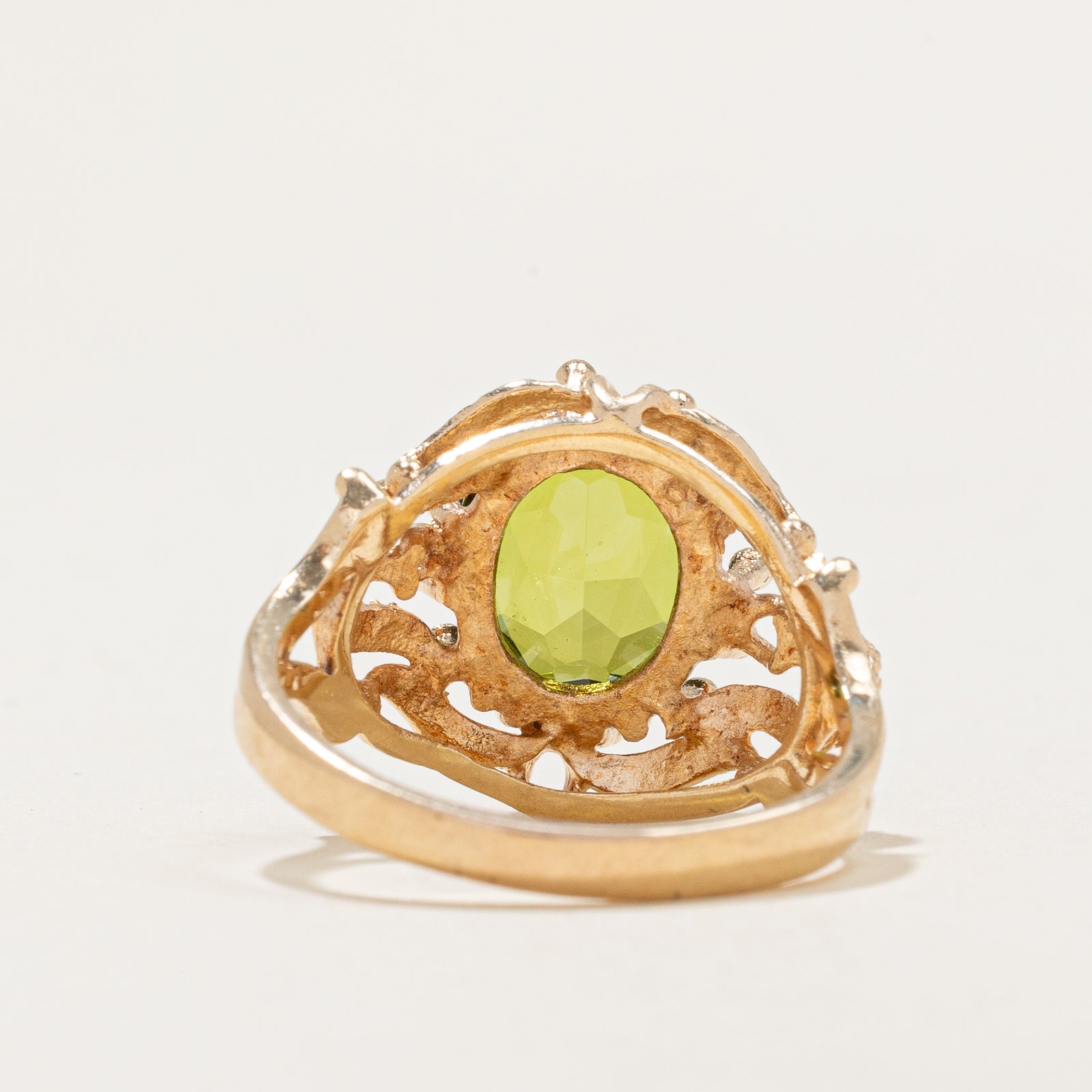 Bague cocktail vintage canadienne en spinelle synthétique | 6,45 ct | Taille 8,75 |