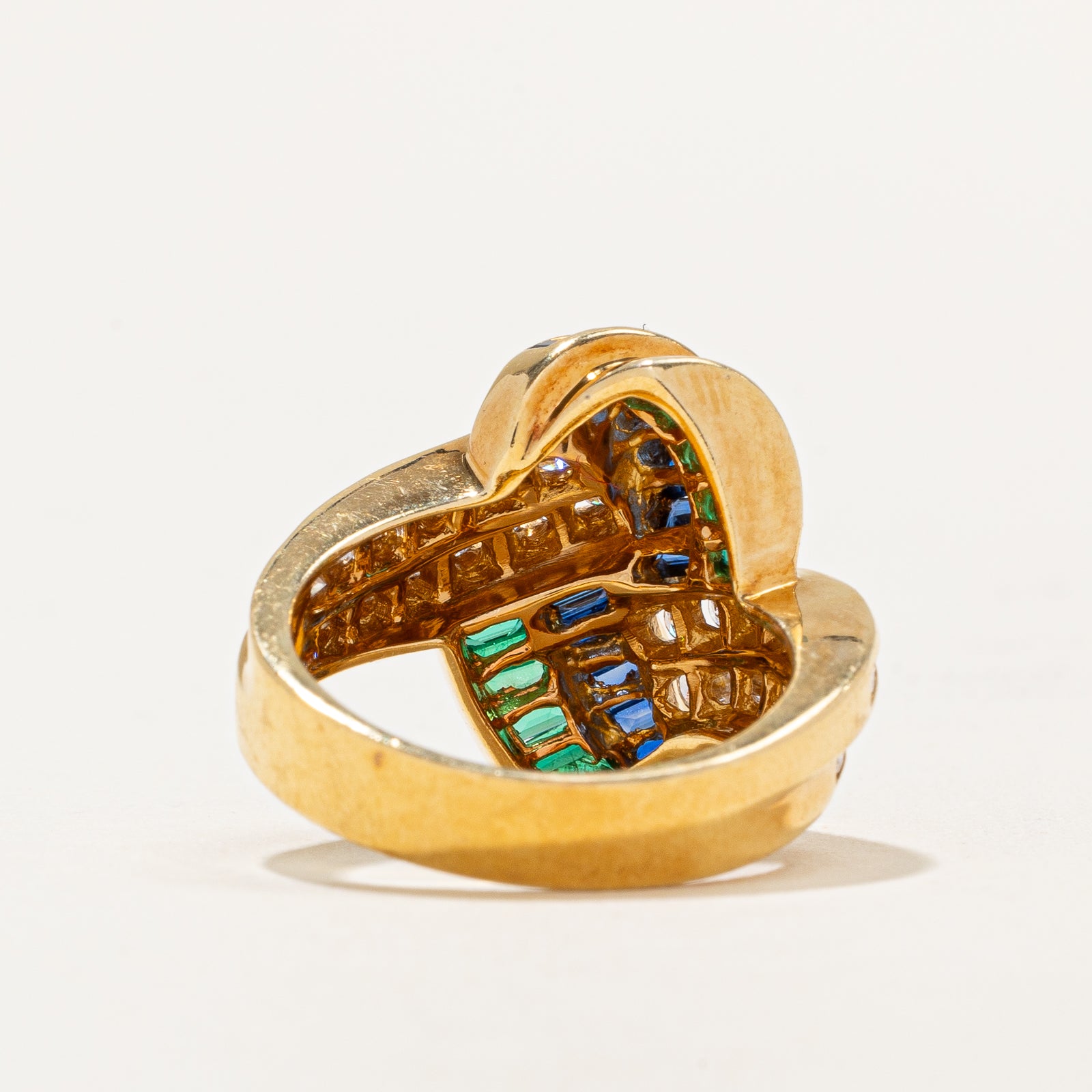 Diamond & Emerald/Sapphire Ring | 1.00ctw | SZ 6.75 |
