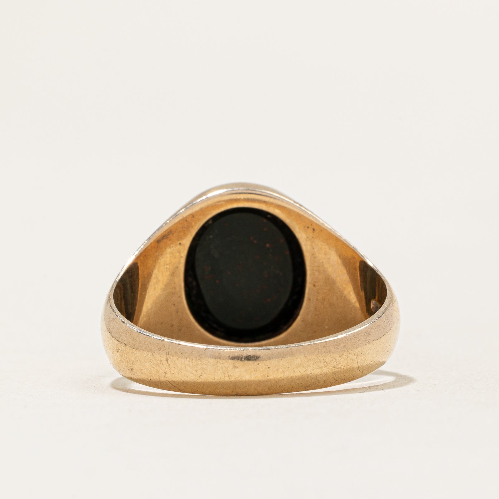 Bague chevalière ovale en héliotrope | Taille 9,25 |