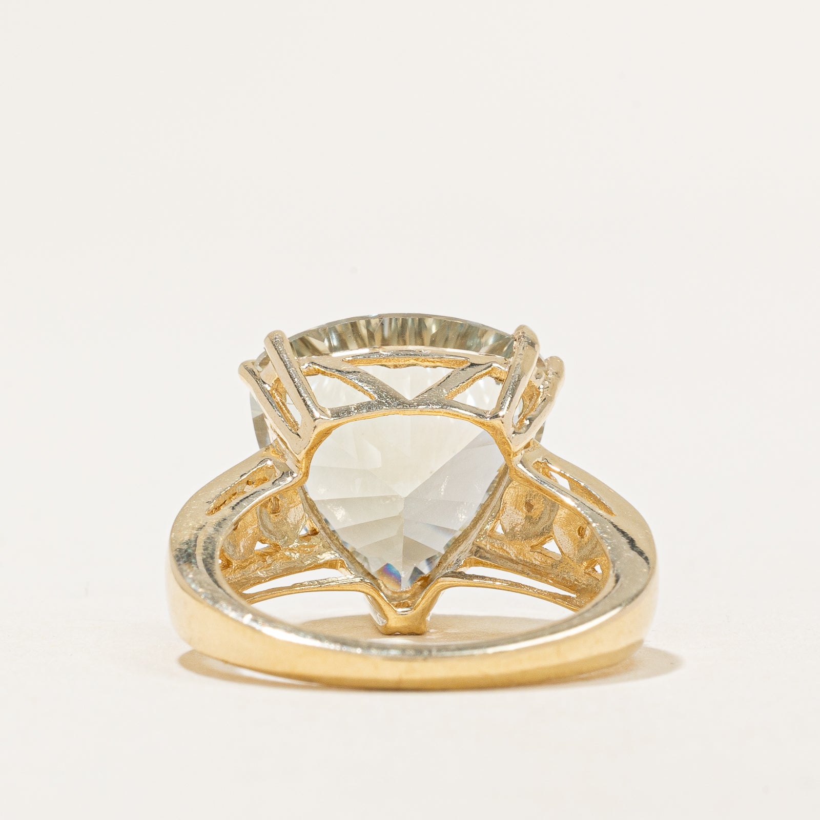Prasiolite & Diamond Cocktail Ring | 7.00ct, 0.02ctw | SZ 7 |