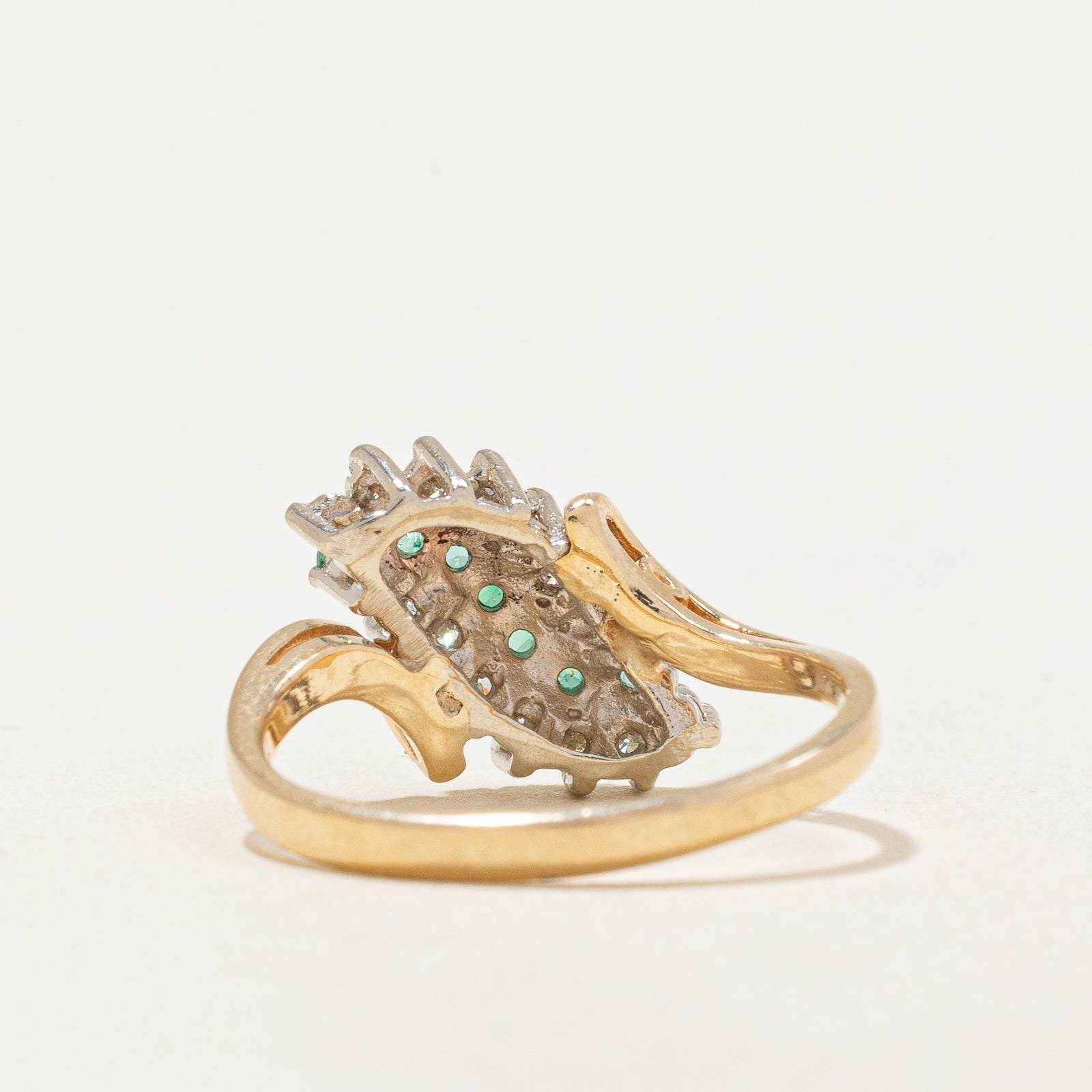 Emerald & Diamond Ring | 0.28ctw, 0.25ctw | SZ 7.75 |