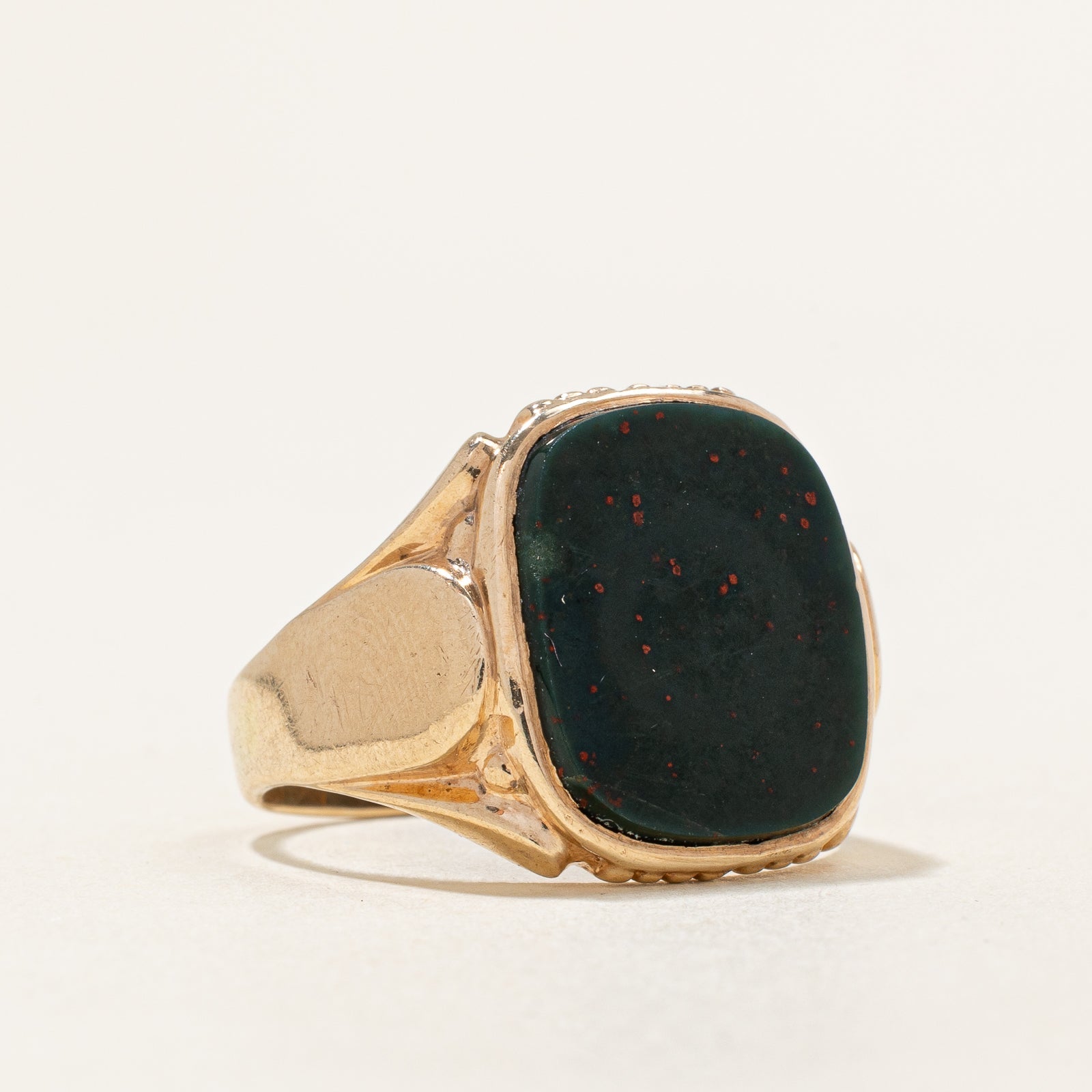 Bloodstone Signet Ring | 6.00ct | SZ 8.5 |