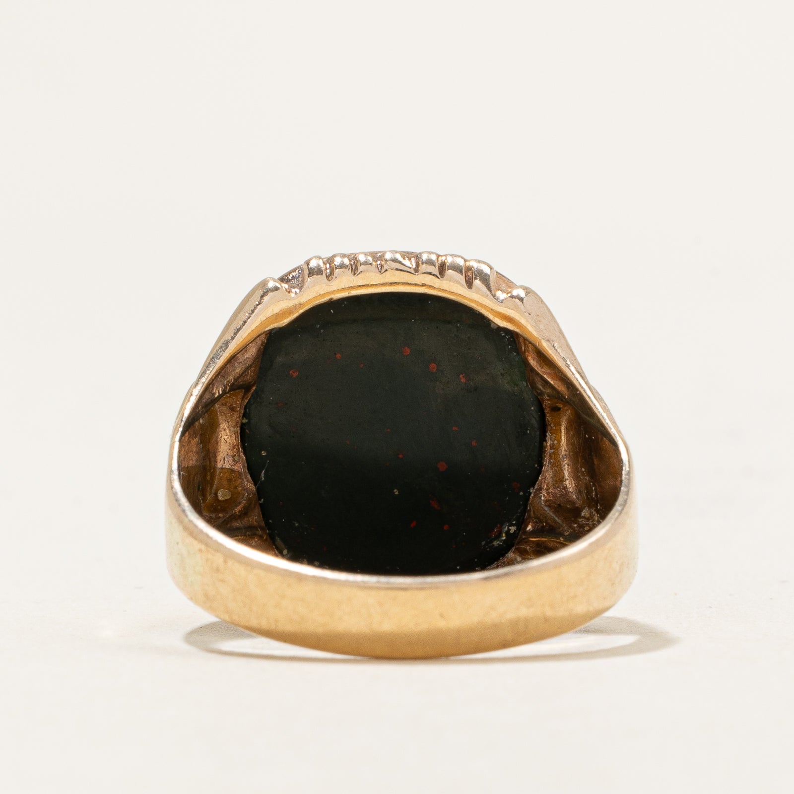 Bloodstone Signet Ring | 6.00ct | SZ 8.5 |