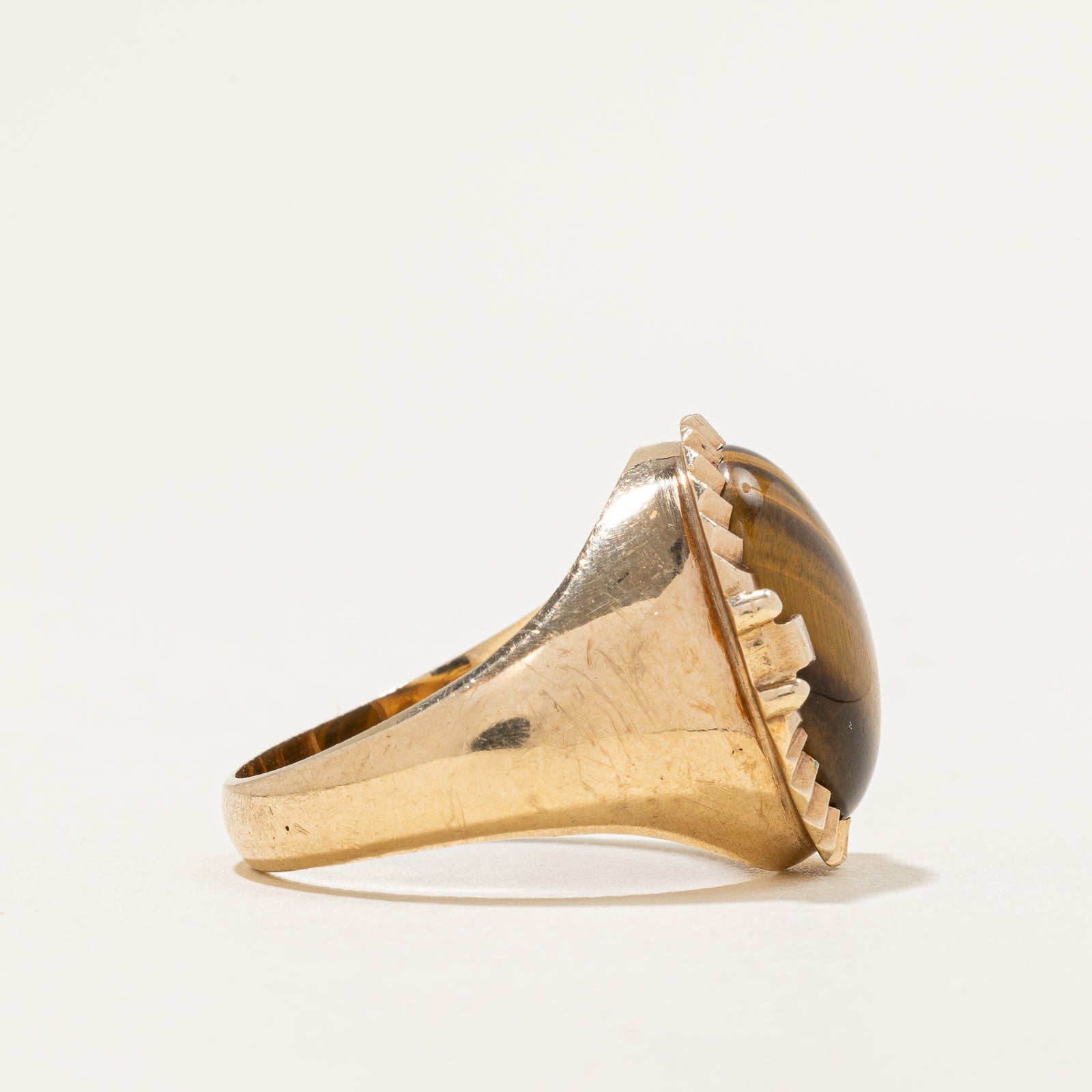 Tigers Eye Quartz Ring | SZ 10.25