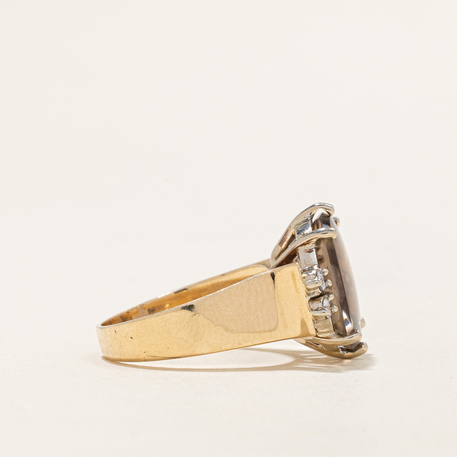 Bague en quartz et diamants | 6,00 ct | Taille 7 |
