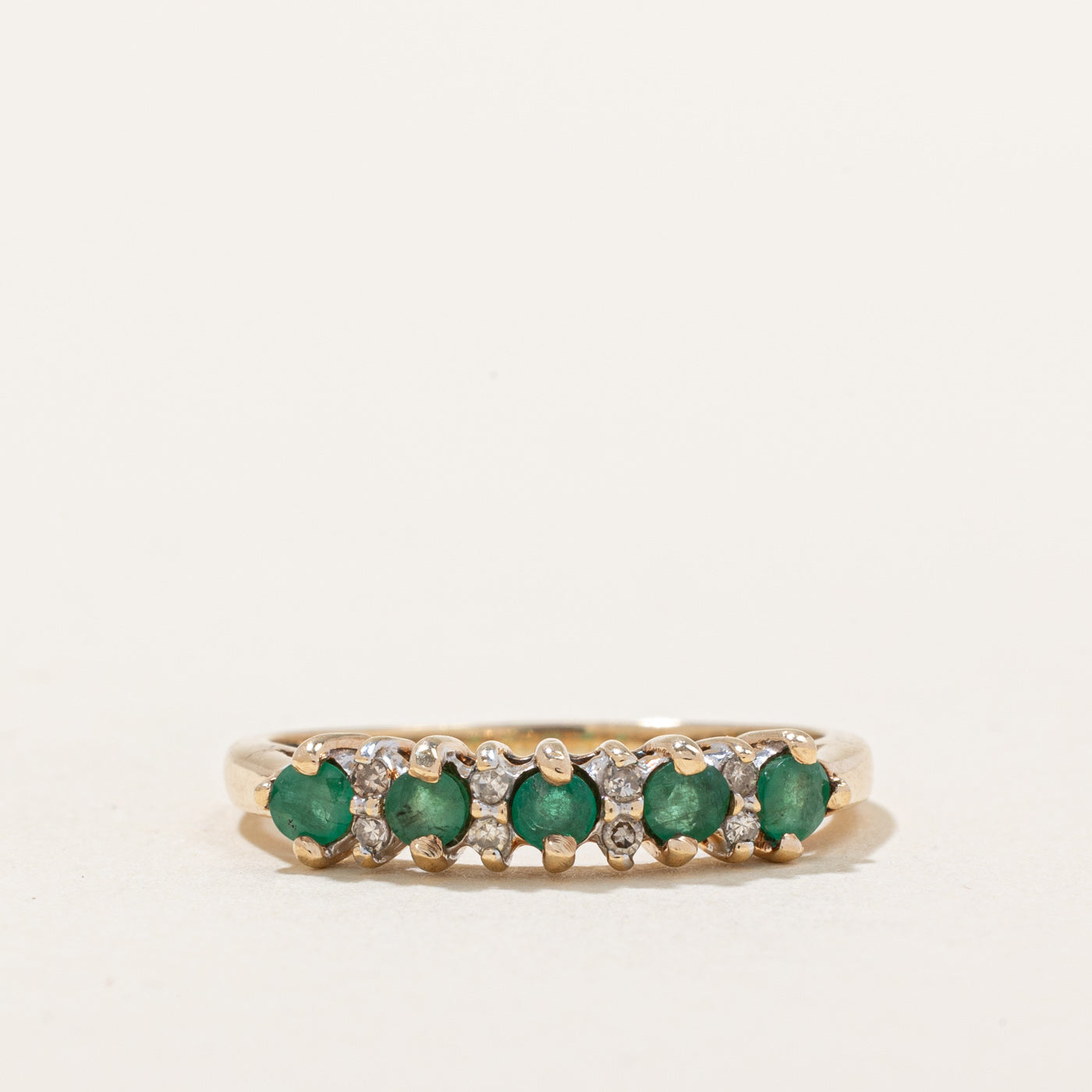 Emerald & Diamond Ring | 0.30ctw, 0.04ctw | SZ 5.75 |