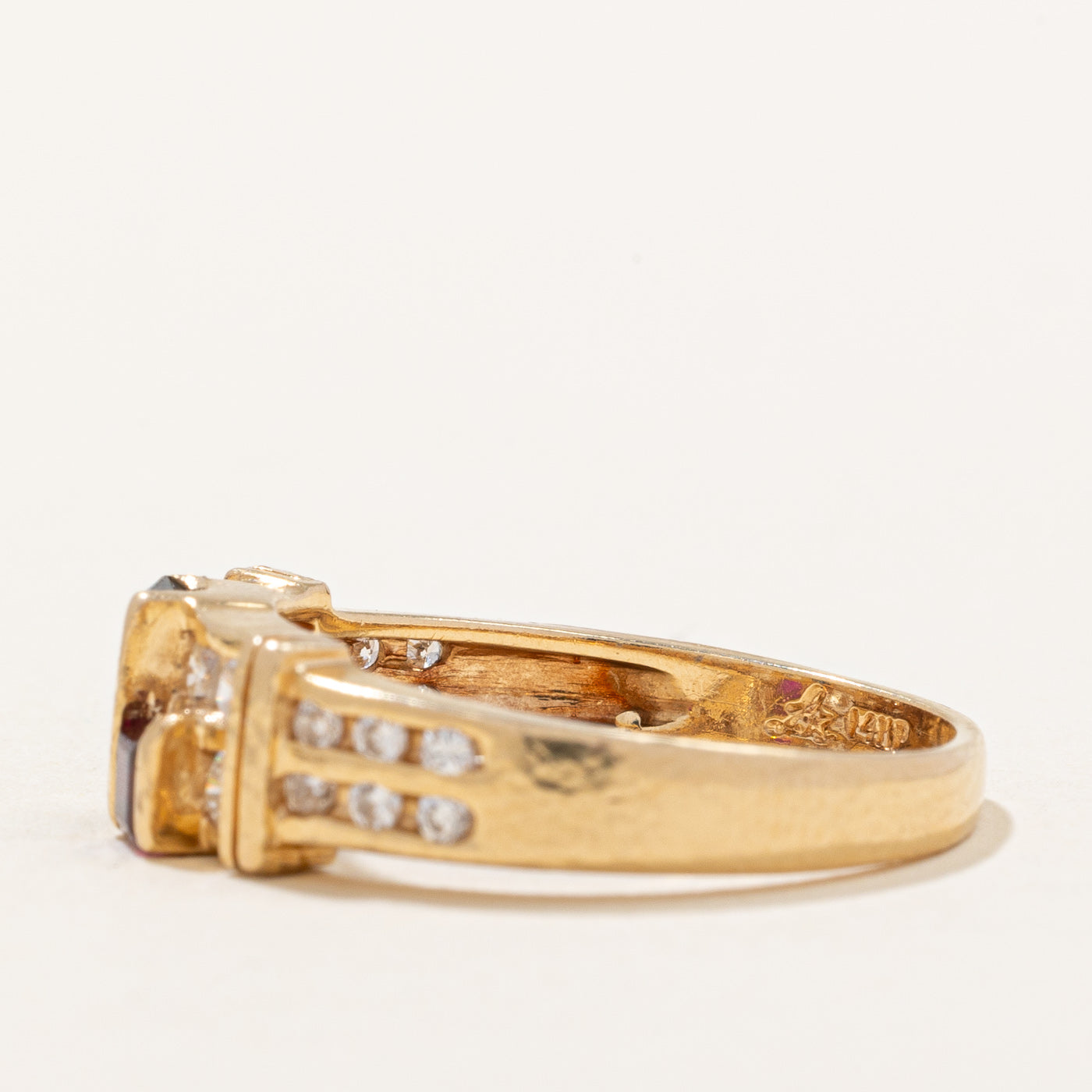 Ruby, Sapphire & Diamond Ring | 0.49ctw | SZ 6.75 |