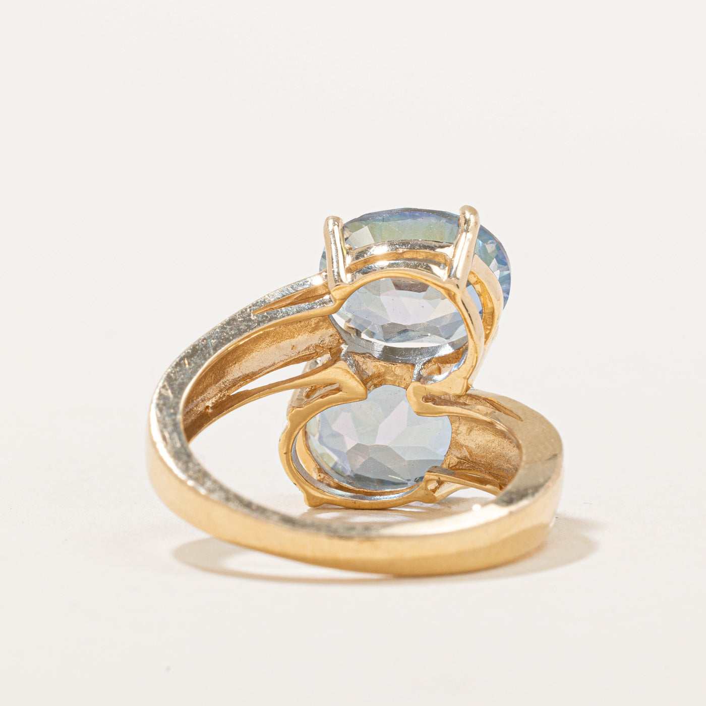 Mystic Topaz Bypass Ring | 6.00ctw | SZ 6.25 |
